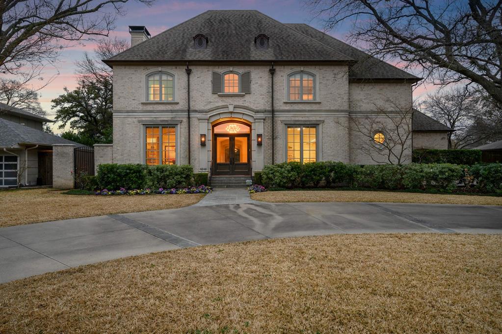 Gracious and elegant in prestigious Preston Hollow.  Updated and exquisitely maintained this estate features a two story entryway, formals, study, huge upstairs game room, private downstairs master suite, 3 car garage, circle drive, outdoor living and much more!  Oscar Ponder renovated kitchen and a Bentley Tibbs designed wet bar is chic and great for entertaining.  The house is on a large lot that sits back from the road creating a private setting under the shade of mature trees.