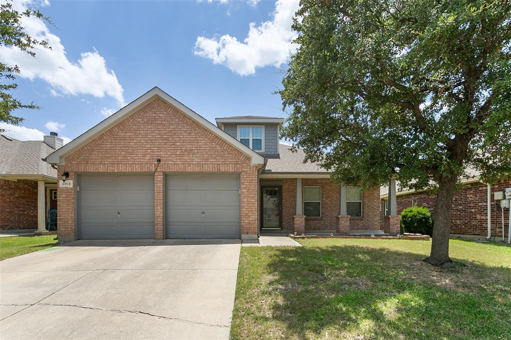 MOVE IN READY! Welcome home to this beautifully updated 4-bedroom, 2.5-bath home in the desirable Villages of Woodland Springs and sought-after Keller ISD. Freshly painted throughout with brand-new carpet, this inviting home features granite countertops, a cozy fireplace, and charming front and covered back porches perfect for relaxing or entertaining. The spacious primary suite offers a private retreat with an on-suite bath featuring a double vanity, separate soaking tub and shower, and a generous walk-in closet. The secondary bedrooms are thoughtfully separated from the primary suite, providing added privacy for family members or guests. A second living area and half bath are located upstairs. Enjoy the outstanding community amenities, including pools, fishing ponds, jogging trails, playgrounds, and a clubhouse. Conveniently located near shopping, dining, entertainment, and major highways, this home combines comfort, convenience, and an exceptional lifestyle.
