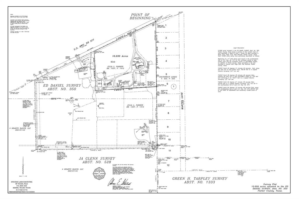 528 SURVEY: GLENN JAMES A - Land