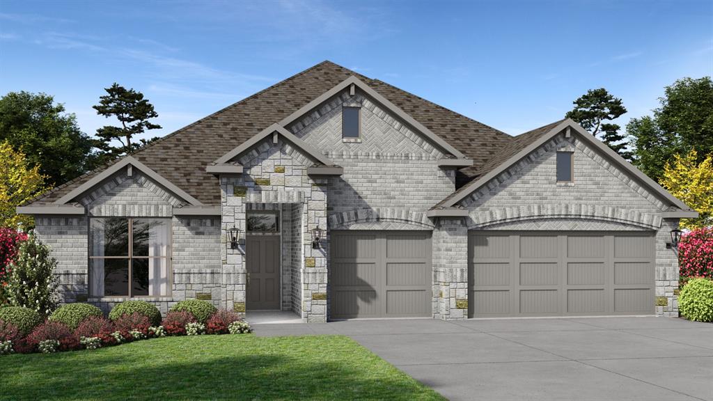 Welcome to D.R. Horton’s fabulous new community of Lakeview Pointe, located in the desirable city of Grand Prairie within Midlothian ISD! The impressive single-story Legacy floorplan elevation A, with an estimated Summer completion, features 4 bedrooms, 3.5 bathrooms, a formal dining room, a flex room, and a spacious 3-car garage, offering a beautifully designed layout for both daily living and entertaining. The open-concept family room flows seamlessly into the formal dining room and large chef’s kitchen, creating a bright and inviting atmosphere perfect for gatherings. The kitchen is well-appointed with 42-inch upper cabinets with crown molding, quartz countertops, stainless steel appliances, ceramic tile backsplash, center island, and a walk-in pantry for added convenience and functionality. The private primary suite is tucked away at the rear of the home and features a well-appointed en-suite bath with dual quartz vanities, a 5-foot shower, a separate soaking tub, and a spacious walk-in closet. Secondary bedrooms are thoughtfully placed throughout the home, and a dedicated laundry room and mud room enhance everyday efficiency. Additional highlights include RevWood flooring in high-traffic areas, a covered patio for outdoor enjoyment, and America’s Smart Home Technology package. Exterior features include a landscape package with a full sprinkler system and a fully fenced backyard, offering privacy and easy maintenance. With only one carefully planned phase, Lakeview Pointe will include a future park and playground, creating a welcoming environment for neighbors and families. The Legacy offers the ideal blend of comfort, convenience, and modern living in a growing, family-friendly area.