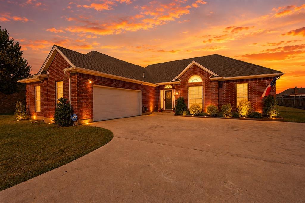 Welcome home to this charming brick beauty nestled on a quiet cul-de-sac, offering a peaceful setting in one of Bells' most sought-after neighborhoods and within the highly acclaimed Bells ISD. From the moment you step inside, you'll appreciate the spacious, light-filled living and dining areas designed for gathering with family and friends.  The thoughtfully designed kitchen offers abundant cabinet and counter space, making meal preparation and entertaining a breeze. Retreat to the private primary suite featuring an en-suite bath and generous closet space, while two additional bedrooms provide flexibility for children, guests, or a home office.  Step outside to enjoy one of this home's standout features—an oversized fenced backyard with plenty of room for entertaining, pets, or play. The quiet cul-de-sac location provides added privacy and minimal through traffic, creating the ideal environment for relaxing and enjoying neighborhood living. Complete with two full bathrooms, an attached two-car garage, and ample parking, this move-in-ready home combines comfort, convenience, and exceptional value.  If you've been searching for a home in a desirable neighborhood with top-rated schools and a peaceful setting, this one is a must-see. Schedule your private showing today and see why this could be the perfect place to call home!