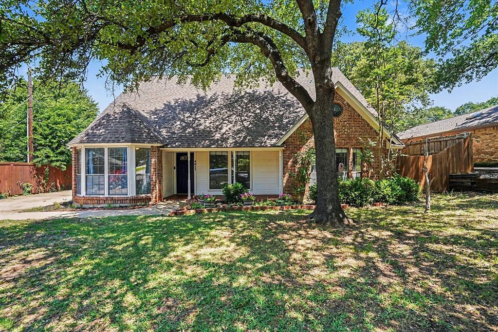 4917 Rockford Court offers meaningful improvements throughout, including a roof replaced in 2026, HVAC system replaced in 2026, refreshed flooring and paint, kitchen updates, and bathroom updates. Set along a cul-de-sac street in Arlington ISD, this 4-bedroom, 2.5-bath, one-and-a-half-story home also features comfortable living spaces, natural light, skylights, and a large shaded backyard.

Inside, the home offers room for everyday routines, gathering, and entertaining. The primary bath is a standout feature with custom cabinetry and a glass-enclosed shower and soaking tub area. Outside, the large shaded backyard provides flexible space for relaxing, playing, gardening, entertaining, or creating an outdoor setup that fits your lifestyle. The surrounding Arlington area offers shopping, dining, parks, schools, and everyday necessities.