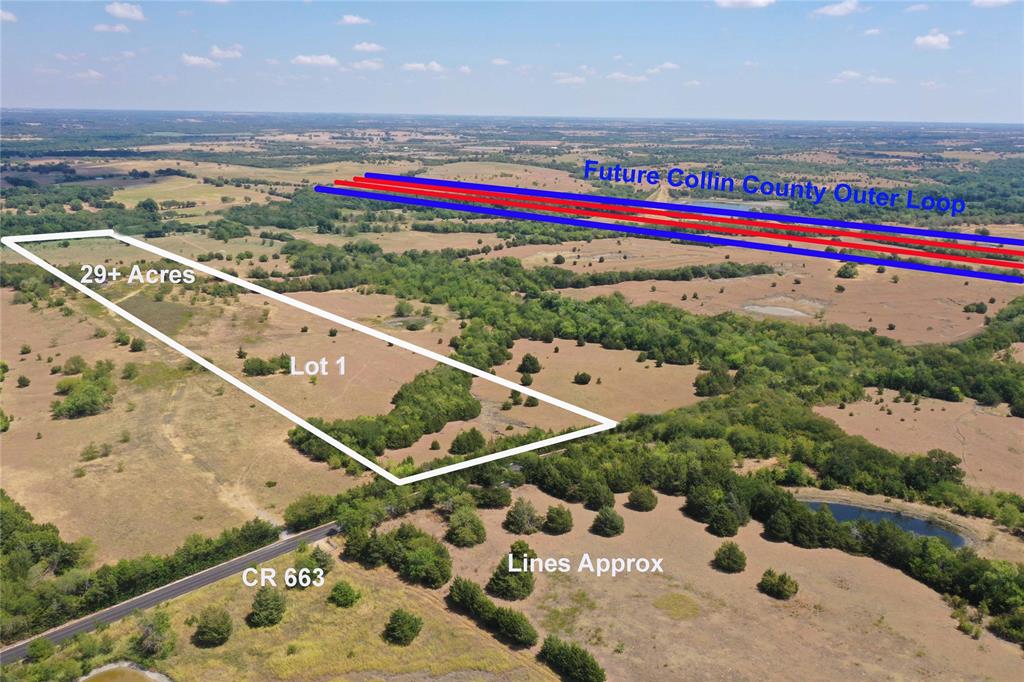 29 Acres ready for development! This piece is nestled in the cozy town of Farmersville, TX. This beautiful property has plenty of space for your own personal use! Tons of room for outdoor activities, your dream Home Site, or even as an investment piece. Easily accessible from the main road, with mature trees spread throughout the property. Electric & water in close proximity to the property. Just a few miles away from State Hwy 78. The possibilities are endless on this large piece. Seller has larger tracts available. In close proximity to the Proposed Future Collin County Outer Loop. Come see today & make it your own!