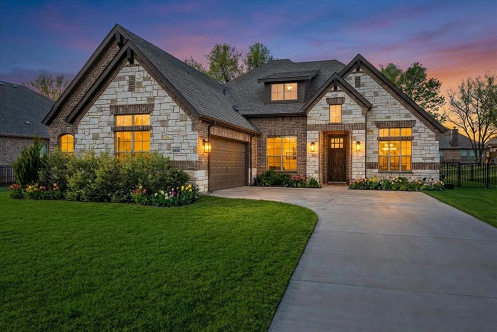 Assumable FHA Loan of 420,000 at 4.99! Sellers are motivated.

Completed in 2024, this 4-bedroom, 2-bath home delivers a refined take on modern living with intentional design and upgraded features throughout. The striking stone veneer exterior sets the tone, while inside designer touches and thoughtful selections bring fill the home with warmth and character.

Step inside to an inviting living space centered around a beautiful floor to ceiling stone fireplace. The kitchen makes a statement with granite countertops, black cabinetry, and gold hardware, blending bold design with timeless appeal. A separate dining room provides a dedicated space for hosting or a flexible space as a second living area.

The primary suite is spacious and designed as a true retreat, offering a private sitting area, dual vanities, abundant natural light from large windows, a separate tub and shower, and an oversized walk-in closet. In addition, the home offers three secondary bedrooms, one of which is well-suited for use as a home office.

Throughout the home ceramic wood-look tile adds durability and style, and 10' ceilings keep everything feeling open.

Enjoy added value with a whole-home Puragain water filtration system and reverse osmosis drinking water in the kitchen. These features bring long-term comfort and convenience. 

Designer window coverings, ceiling fans, and gutters are already in place, making this home truly move-in ready.

Stylish, functional, and thoughtfully upgraded—this home stands out in all the right ways.