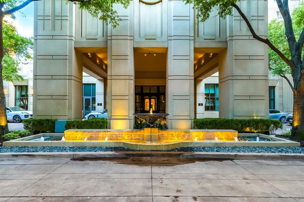 Experience refined urban living in this beautifully refreshed 2-bedroom, 2.1-bath residence with a separate study, ideally positioned on a premier corner of the building. Enjoy breathtaking panoramic views of Downtown Dallas, the iconic Reunion Tower, and the scenic Trinity Corridor. The chef’s kitchen is a culinary masterpiece, featuring Sub-Zero, Wolf, and Asko appliances, marble countertops and backsplash, and custom wood cabinetry. The spacious primary suite offers ultimate comfort with dual walk-in closets, a marble-clad spa bathroom with dual vanities, a separate shower, a jetted garden tub, and His-and-Hers water closets. The secondary bedroom and bath are situated in a private wing, perfect for guests or additional privacy. A dedicated study provides an ideal work-from-home space. Residents enjoy access to 5-star hotel-style amenities including concierge service, valet, bellman, state-of-the-art fitness center, full-service spa, pet-friendly park, and an award-winning bar and restaurant. Located in walkable Uptown, you're just steps from Klyde Warren Park, the CBD, Victory Park, the Arts District, and an array of top-tier dining and shopping options. Luxury, location, and lifestyle—this exceptional home offers it all.