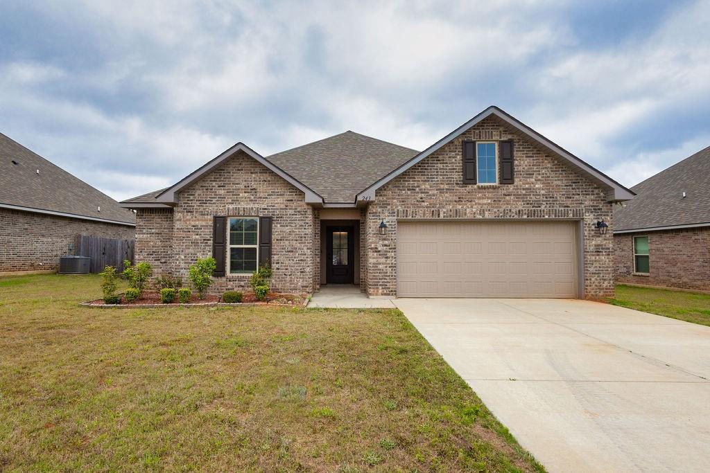 Like-new and move-in ready in Haughton! Built in 2023, this 3 bed, 2 bath home offers 1,550 sq ft of modern living with granite countertops, ceramic tile flooring, and an open layout perfect for everyday life and entertaining. The kitchen flows seamlessly into the living area, and the fridge stays! The primary suite features a walk-in closet through the en-suite bath for added convenience. Enjoy a fully fenced backyard with a covered patio. Perfect for relaxing or hosting! Located in a great neighborhood with a community park, in the Haughton school district, and just minutes from the interstate, shopping, dining, and Barksdale Air Force Base. Don’t miss this one! It’s turnkey and ready to go!