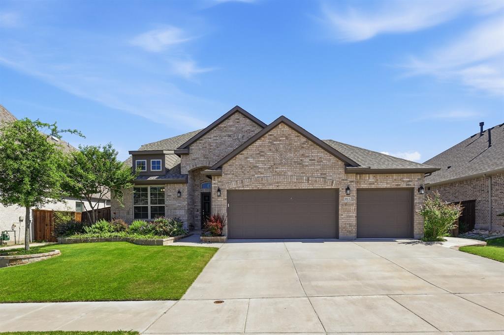 Welcome to this beautifully maintained 5-bedroom, 3.5-bath home in the highly sought-after Wellington community and acclaimed Northwest ISD. Offering an exceptional amount of living space with a thoughtfully designed floor plan, this home combines comfort, functionality, and style for modern living.

The heart of the home is a beautiful kitchen featuring modern finishes, soft-close cabinetry and drawers, a large kitchen sink, abundant storage, and plenty of prep space for everything from everyday meals to holiday entertaining. Natural light pours throughout the home, creating a bright and inviting atmosphere. A dedicated office provides the perfect work-from-home space, while the large game room and separate media room offer plenty of room for entertaining, relaxing, and spending time with family and friends.

The primary suite serves as a peaceful, private retreat with large windows and a charming window seat overlooking the backyard. Secondary bedrooms are generously sized, and the well-designed layout provides ample space for family and guests.

What truly sets this home apart is its oversized quarter-acre-plus lot, a rare find within the neighborhood. Backing to a dedicated greenbelt with preserved trees, the fully fenced backyard offers exceptional privacy and a peaceful setting. The extended patio is perfect for grilling and outdoor gatherings, while the large side yard provides additional usable space. A custom concrete walkway offers convenient access from the driveway to the side yard. The spacious 3-car garage, complete with backyard access, provides plenty of room for vehicles, storage, and hobbies.

You will enjoy outstanding amenities including a resort-style pool, clubhouse, playground, sidewalks, and much more! Conveniently located near shopping, dining, schools, and major commuter routes, this home offers the perfect combination of space, privacy, and convenience. You don't want to miss this one! Schedule your showing today.