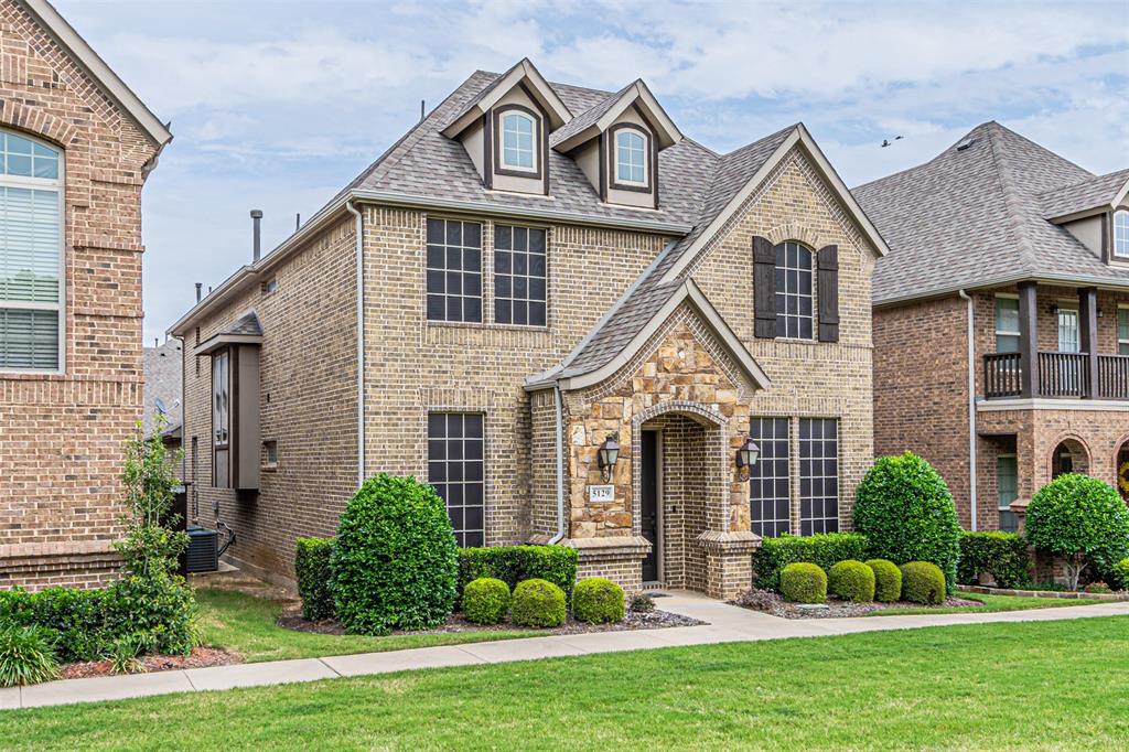 Stunning executive style home in desirable GCISD in gated community. You'll love the guest bedroom downstairs with full bath along with a gorgeous formal dining, large eat in kitchen with stainless appliances and granite counters open to family room with fireplace.The private over sized master is upstairs and features a large shower, amazing closet with built ins and a private screened in balcony. Also upstairs is a spacious game room. Another bedroom upstairs that shares yet another balcony with additional guest bedroom and a Jack and Jill bath. Walking distance to several schools. Just minutes from DFW Airport and Hwy 121.HOA provides landscaping.