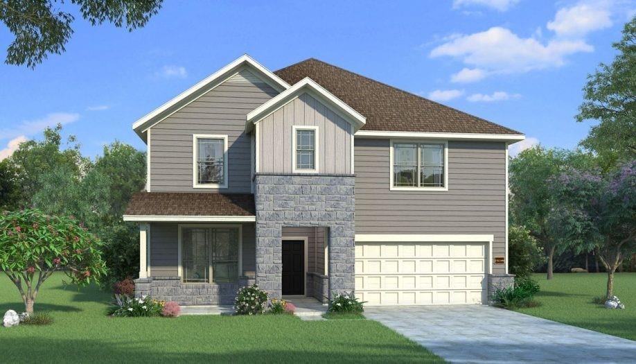 MLS# 21264271 - Built by HistoryMaker Homes - Aug 2026 completion! ~ ***Up to $50,000 Your Way! Use it toward closing costs, interest rate buydowns, design upgrades, or off the price of the home. Ask for details on qualifying homes and available opportunities.***The Hemlock II combines elegant design with exceptional versatility, including a first-floor primary suite and spacious upstairs game room. This four-bedroom, four-bath home that perfectly blends modern elegance with comfort! From the moment you step onto the inviting front porch and through the upgraded front door, you’ll be captivated by the open floor plan, soaring vaulted ceilings, and welcoming ambiance. The kitchen is a true showpiece, featuring upgraded cabinetry, quartz countertops, a stylish backsplash, combining beauty and functionality. Upstairs, enjoy endless entertainment in the private media room, perfect for movie nights or game days. Unwind outdoors on the covered back patio, ideal for relaxing or entertaining. The Hemlock II combines elegant design with exceptional versatility, including a first-floor primary suite and spacious upstairs game room.