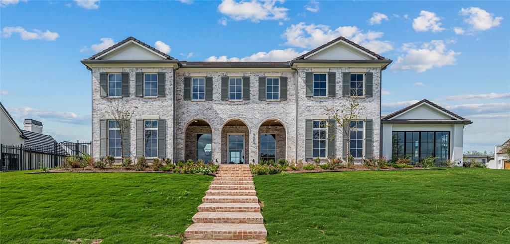 Olerio Homes NEW CONSTRUCTION in Montrachet, Fort Worth's exclusive gated and 24-hour guarded neighborhood. Situated on a large corner lot, this home features 6,361 sf, 5 bedrooms with ensuite bathrooms & walk-in closets, 2 half bathrooms, formal & causal dining, an office, game room and flex space. First floor primary and guest suite. Open concept floor plan. A butler's pantry connects the formal dining and kitchen. Kitchen features include a large center island and high-end appliances. Game room with wet bar. White oak floors, marble and quartz counters and decorative lighting throughout. First floor primary and guest suite. 3 additional beds and bathrooms on the 2nd floor. Montrachet amenities include a resort-style pool & grilling areas, pickle ball courts, walking trails, orchard and much more!