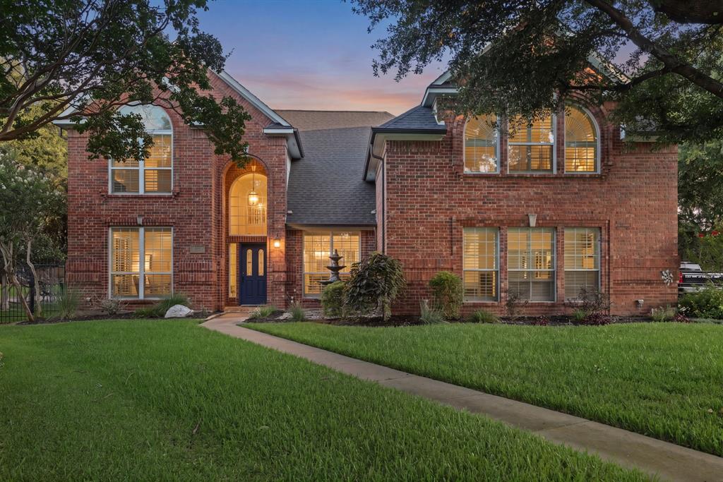 Privacy, mature trees, and a peaceful setting are becoming increasingly difficult to find—and this home delivers all three. Positioned at the end of a quiet, tree-lined cul-de-sac with no HOA, this exceptional property is just five minutes from Lake Arlington, placing boating, fishing, parks, and outdoor recreation within easy reach while offering the tranquility of an established neighborhood.  Spanning 3,169 square feet, the thoughtfully designed floor plan offers four bedrooms, three full bathrooms, a powder bath, two spacious living areas, and two dining areas that provide flexibility for both everyday living and entertaining.  The kitchen has been tastefully updated with granite countertops, a decorative backsplash, an updated sink and faucet, a 2025 microwave, rich 52-inch cabinetry, under-cabinet lighting, generous workspace, and abundant storage.  Surrounded by mature trees with no neighbors behind, the backyard offers the privacy many buyers are searching for. The beautifully refinished pool and spa create an inviting setting for quiet evenings or weekend gatherings, while recent improvements—including a dual pool pump, updated filtration system, and pool heater—provide years of enjoyment.  Significant capital improvements continue throughout the home with a 2024 roof, new gutters, exterior shutters, approximately 75% of the windows replaced, and new flooring installed in two secondary bedrooms in 2023. The landscaping has also been thoughtfully refreshed over the past three years with attractive enhancements and the addition of flagstone, creating beautiful curb appeal and inviting outdoor spaces.  Combining exceptional privacy, extensive improvements, generous living space, and a location just minutes from Lake Arlington, this home offers a lifestyle that is increasingly difficult to find.