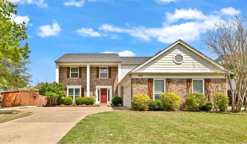 If you have been searching for a warm, welcoming, and safe place to raise your family away from the hustle and bustle of the big city, your search ends here! Nestled on a spacious corner lot in a quiet, low-traffic neighborhood, this beautiful home combines great curb appeal with the fantastic benefit of highly sought-after Birdville ISD schools, including Porter Elementary, Smithfield Middle, and Birdville High. The home is further enhanced by extra parking specifically designed for a boat or RV. Inside, the bright downstairs layout is perfectly designed for effortless family living and easy entertaining, offering two cozy living spaces and two dining areas that connect seamlessly to an organized kitchen with plenty of storage for busy family life. The main living room adds a touch of comfort with remote-controlled shades and a classic marble fireplace with a wet bar, perfect for relaxing family evenings.
Upstairs, you can retreat to a beautiful and spacious owners suite that features fresh fixtures and new flooring in the private bath. Three additional bedrooms and a beautifully remodeled secondary bathroom provide the perfect, flexible living spaces for your children, guests, or a quiet home office. The peace and comfort extend right into the secure, private backyard oasis designed for total relaxation. Your family will absolutely love sitting together on the large covered back porch next to the tranquil koi pond, listening to the soothing sounds of the waterfall.