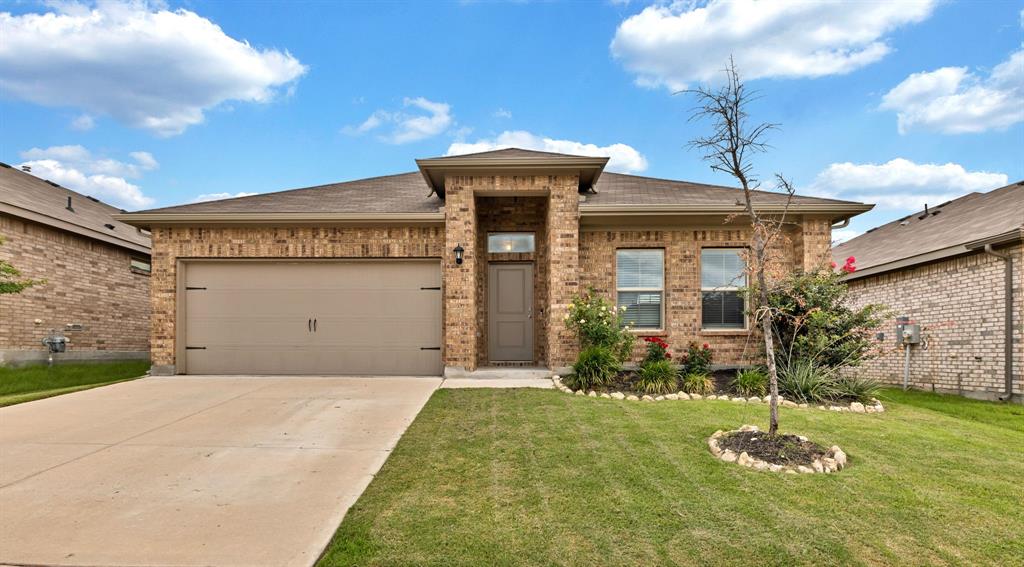 Built in 2022 by DR Horton, this beautiful 4-bedroom, 2-bathroom home offers 1,825 square feet of modern living space with an open-concept design perfect for both everyday life and entertaining. The spacious kitchen features stunning granite countertops, a large center island, and plenty of cabinet space, all overlooking the living and dining areas.

Step outside to enjoy the large backyard, offering plenty of room for kids, pets, or weekend gatherings. Adding to the peaceful setting, the property backs to a large undeveloped field with mature trees, providing extra privacy and a scenic view instead of neighboring homes.

The community is packed with amenities, including a resort-style pool with a splash pad, playgrounds, walking trails, and sidewalks throughout the neighborhood. Even better, the neighborhood's elementary and middle schools are conveniently located within the community, making school drop-offs a breeze.

Situated with easy access to I-35W and Loop 820, you'll be just minutes from abundant shopping, restaurants, entertainment, and everything North Fort Worth has to offer. This move-in-ready home combines modern style, convenience, and a fantastic location—making it the perfect place to call home.