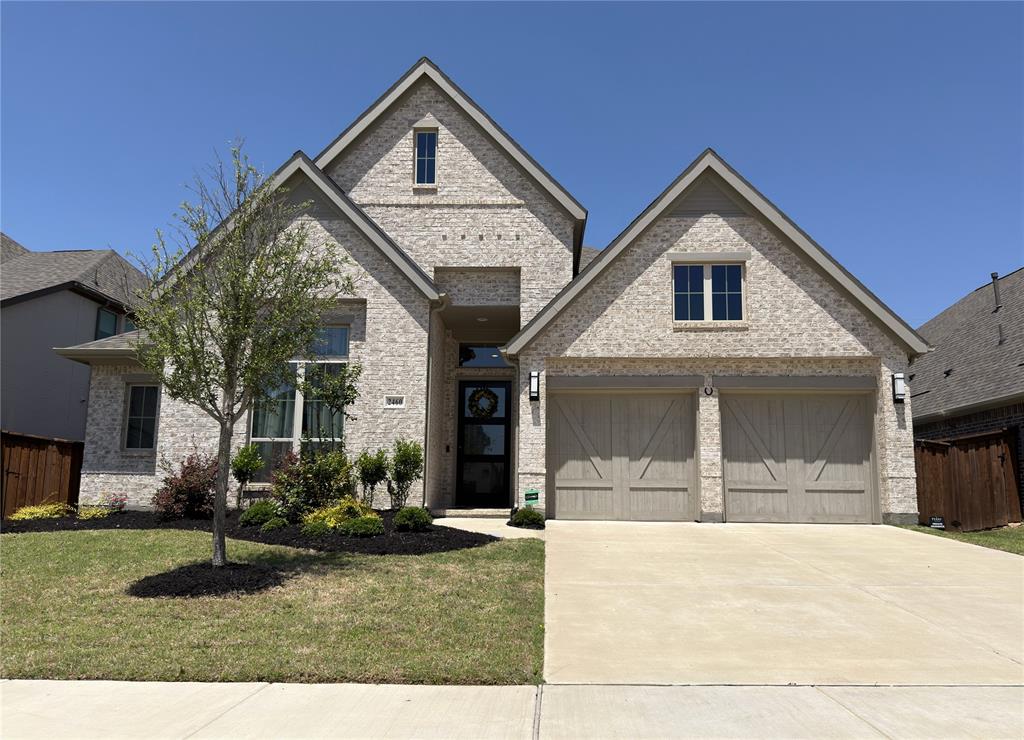Wonderfully upgraded South-facing Perry home situated in the highly desirable Greens at Legacy. This one-story 4 bedroom, 3.5 bath home with a 2nd living area and 3 car garage provides a relaxing escape from the daily grind. An expansive hallway flooded with natural light highlights the open floorplan, drawing your eyes to the fireplace and large picture windows overlooking the spacious backyard . The private second living area is a flex space and can work as a home office, game room or formal Dining room. The primary suite provides a perfect retreat at the end of a long day with its sitting area and relaxing soaking tub. Relaxing back yard with large patio for outdoor entertainment. Tucked into a quiet community near 380 and DNT, the home is perfectly located just minutes from the renowned PGA headquarters and courses, Universal Kids Resort, Costco, and HEB. This wonderful home presents an opportunity to enjoy life in a lovely community where the neighbors still take nightly strolls and also reap the long term benefits of being located in a prime area near so many major developments.