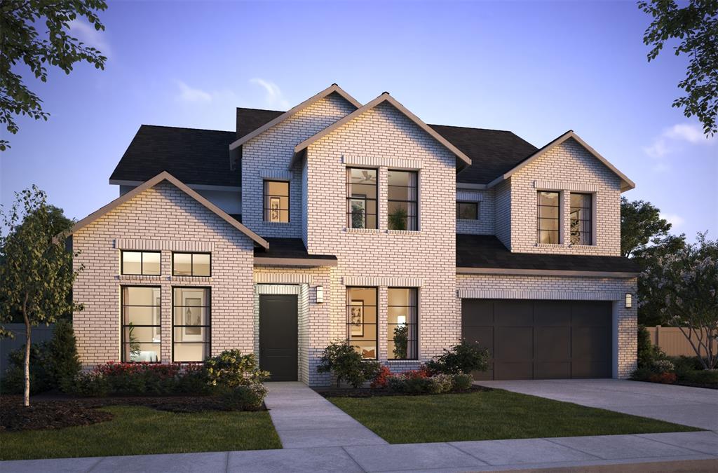 SOUTHGATE HOMES MADISON II floor plan.  Welcome to your new home in Eliana — our first offering in the community. This modern, luxurious residence makes an immediate statement with a white brick façade, charcoal roof, black-framed windows, and a dramatic iron front door. Inside, warm white oak flooring flows throughout both levels, creating a cohesive and memorable impression. The chef’s kitchen blends beauty and practicality with tall painted cabinetry, premium appliances, and a 48-inch GE Café rangetop with griddle. The Owner’s Suite continues the modern, refined palette with warm wood accents and elegant finishes, offering a serene private retreat. Designed for every lifestyle, this award-winning floorplan includes a downstairs media room, bars on both levels, a private game room, and two separate studies — ample space to entertain, work, and relax.