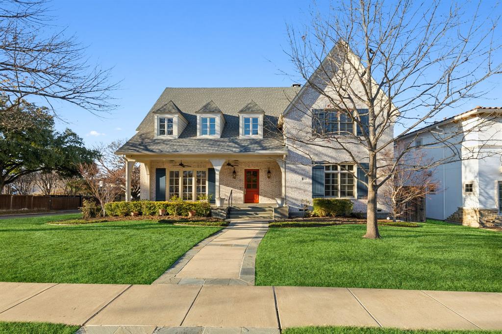 Sited on 80' corner lot in the heart of Lakewood, this Southern Living worthy home was custom built by a builder for himself. The slate-clad front porch offers a welcoming introduction to a home filled with special features such as the oversized, climate controlled 3 car garage, an upgraded pier & beam foundation, whole house backup generator, all wood windows vs. vinyl throughout and an ELEVATOR. The open kitchen-den area gives ample room for entertaining. Kitchen is equipped with a DCS gas range with 2 ovens, double Asko dishwashers, and two center islands. Also on the first floor is a guest suite as well as an  additional room makes a great office or craft room. The primary bedroom and 2 other bedroom suites  A slate clad covered terrace overlooks the backyard and is equipped with on outdoor grill for backyard entertaining. The large master suite and 2 other ensuite bedrooms are located upstairs as well as a huge, sunny game room.