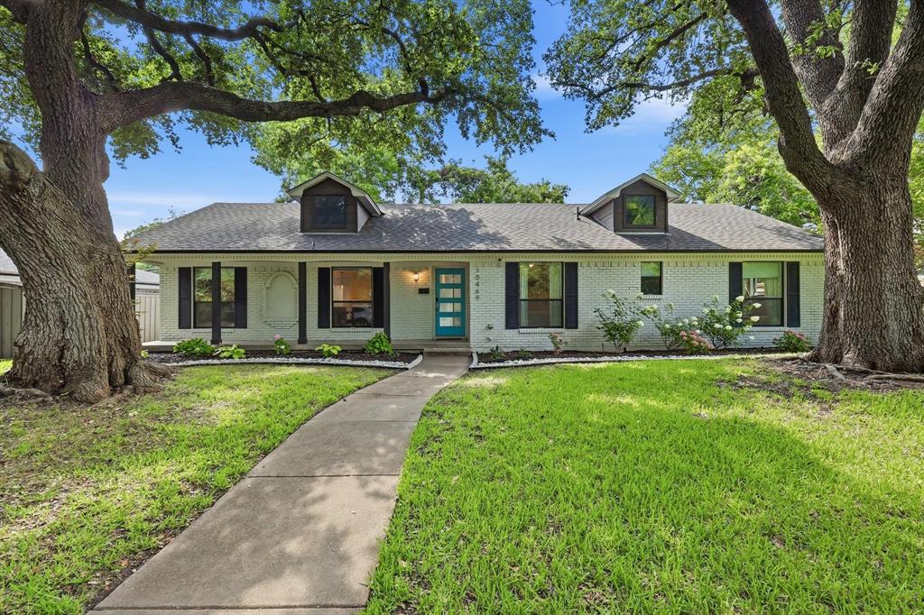 Welcome to this GORGEOUS remodeled Mid-Century Modern home, where bright, airy spaces and thoughtful upgrades create the perfect blend of style and comfort! On a quiet street with NO HOMES DIRECTLY ACROSS, this exceptional property overlooks a serene greenbelt and is shaded by magnificent, mature live oak trees. Inside, discover a beautiful open-concept layout designed for effortless living and entertaining! Rich hardwood floors flow throughout, complemented by abundant natural light and room-darkening shades on every window for added comfort and privacy. The stunning kitchen and bathrooms feature elegant white quartz countertops and soft-close cabinetry, while the spacious bedrooms offer abundant closet space. One of the home's most distinctive features is its seamless connection to the outdoors! One full side of the home offers picturesque views of the pool, creating a resort-like atmosphere. On the opposite side, every room enjoys tranquil views of the lush greenbelt, delivering a rare sense of privacy and natural beauty from nearly every space in the home! The outdoors is equally impressive with a professionally installed exterior lighting system that enhances the home's curb appeal and creates the perfect ambiance for evening gatherings relaxing by the pool and spa. Ideally located within walking distance of White Rock Lake, Lochwood Park, and neighborhood playgrounds, this home offers the best of both nature and convenience with schools, grocery stores, pharmacies and a variety of restaurants all within a five-minute drive! Within the sought-after attendance zone for highly rated Hexter Elementary, this home has access to one of the area's most desirable schools. With recent updates including a newer roof, new HVAC system, new garage door, new dishwasher, along with newer spa installation and front yard landscaping, this turnkey home is a rare opportunity to enjoy modern updates, timeless design, exceptional privacy and an unbeatable location! Come view today!