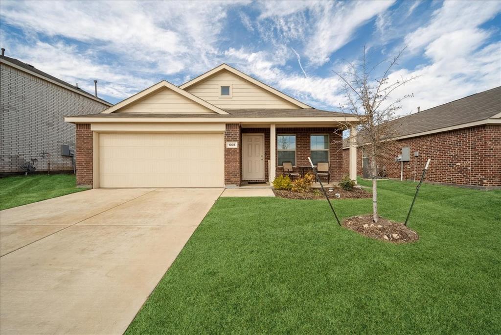 A beautifully cared for single-story home located in the growing community of Hutchins, TX. Built in 2022, this inviting property features a thoughtfully designed open-concept layout with 3 bedrooms and 2 full bathrooms, offering a perfect blend of comfort and functionality.Upon entry, you’re welcomed by a bright and spacious living area filled with natural light that flows effortlessly into the dining space and modern kitchen ideal for both everyday living and entertaining. The primary suite serves as a private retreat, complete with a generous walk-in closet and an en-suite bathroom featuring a spacious vanity. The secondary bedrooms are well-sized and versatile, making them perfect for guests, a home office, or additional living needs.Step outside to a fully fenced backyard with plenty of space to relax, entertain, or enjoy with pets. Additional features include a 2-car garage and a prime location with easy access to major highways for a smooth commute to Dallas.
