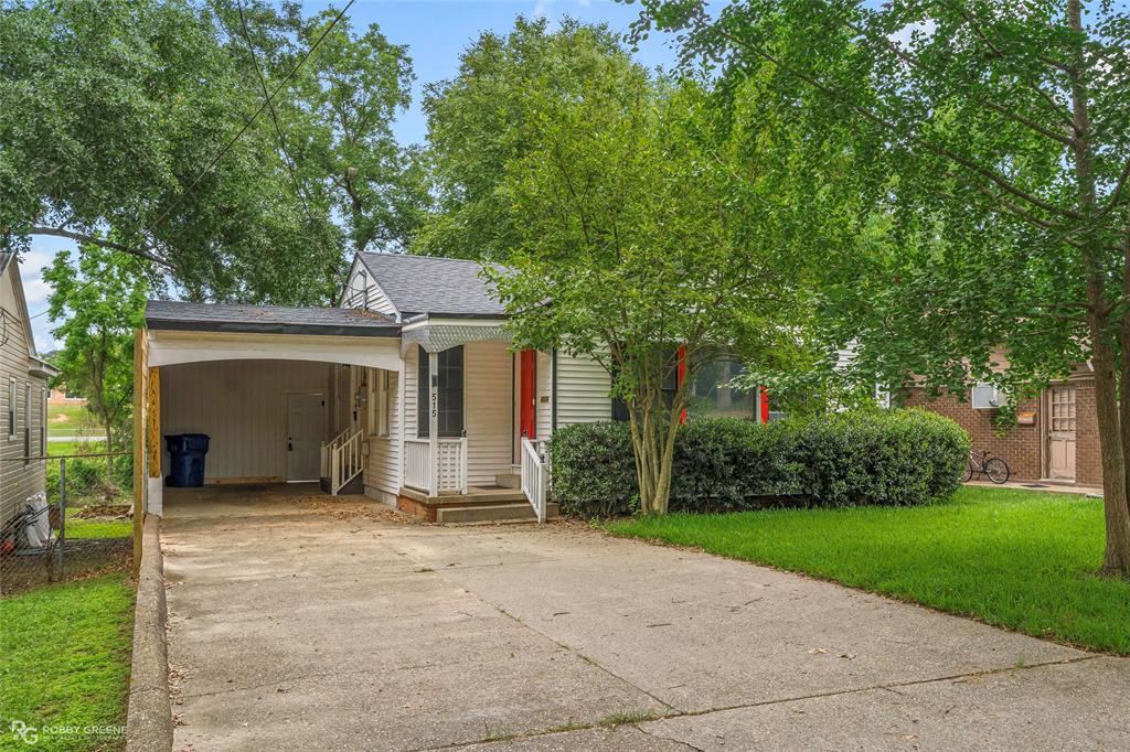 Welcome to 515 Davis Street in Minden! This move-in ready 3-bedroom, 2-bath home offers charm, flexibility, and an abundance of storage throughout. Beautiful refinished original hardwood floors add warmth and character, while the kitchen features stainless steel appliances and plenty of space for everyday living. The flexible floor plan provides multiple options to fit your needs. The primary suite includes a private ensuite bathroom and its own exterior entrance, creating an excellent opportunity for a mother-in-law suite, guest quarters, home office, or private retreat. Recent updates include a new architectural shingle roof installed in 2025 on both the home and workshop and storage building, along with fresh interior and exterior paint. Storage is plentiful with large bedroom closets, hallway storage, a spacious pantry, and even a basement for additional storage space. Step outside to enjoy the fully fenced backyard with privacy fencing, perfect for pets, entertaining, or relaxing. A large workshop provides excellent space for hobbies, projects, or equipment storage. Covered parking is available under the attached carport. If you're looking for a well-maintained home with character, versatility, and exceptional storage, 515 Davis Street is a must-see!