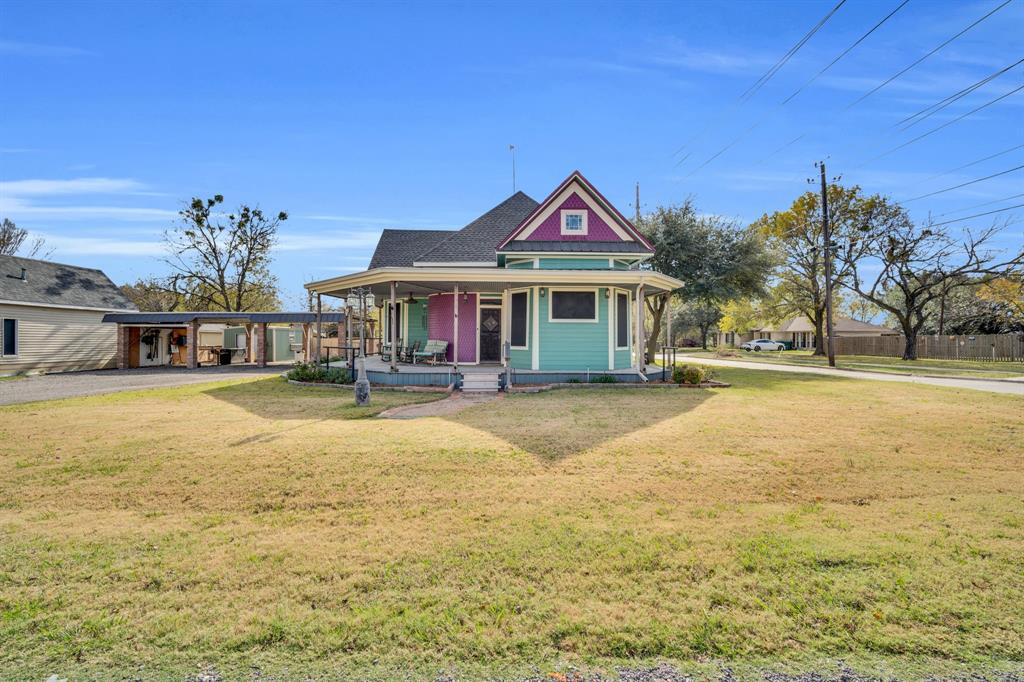 Charming Historic Home with Modern Updates in Downtown Ferris. Step back in time while enjoying the comforts of modern living in this stunning 3-bedroom, 2.5-bath home, built in 1889 and once serving as the boarding house for the original Ferris train depot. Rich in character, this home features a variety of original details, including gorgeous pocket doors, wood floors in the entryway, clawfoot tubs, and the original doors from the depot that open to the back deck and wrap-around porch, offering a perfect spot for entertaining and relaxation in the hot tub. The home has been thoughtfully updated with brand-new LVP flooring throughout, as well as all-new plumbing & electrical wiring. One HVAC system was just replaced in June 2025, & the roof—both architectural shingle and metal—was fully replaced in 2024, ensuring peace of mind for years to come. Double-hung, double-insulated windows throughout add to the home’s energy efficiency, while the water heater was replaced in 2021. This home sits on a generous corner lot of nearly one-third of an acre, located just a stone’s throw from downtown Ferris, offering both convenience & tranquility. Enjoy the beauty of the outdoors with a new fence, a spacious outdoor shed with power, & a 3-car carport equipped with electricity. The custom pantry pull-out drawers in the kitchen make for an organized and functional cooking space, while the gas fireplace, complete with battery backup in case of power loss, adds a cozy touch to the living room. Primary suite features double closets & an ensuite bath with separate shower & dual sinks. Embrace the blend of historic charm and contemporary amenities—schedule a tour of this unique property today!