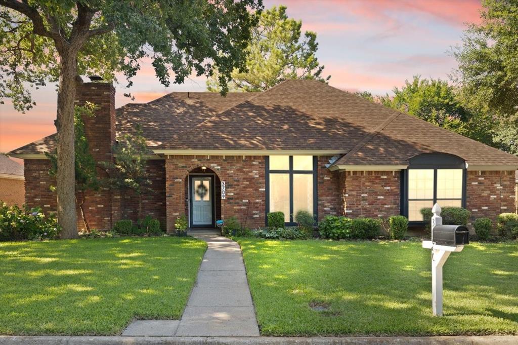 **MULTIPLE OFFERS: Please submit by 6pm Monday 7-13**This beautifully maintained single-story home offers 4 bedrooms, 2.5 bathrooms, plus a versatile game room or flex space in an established Southwest Arlington neighborhood. The thoughtfully landscaped front yard showcases mature hydrangeas that bloom twice each year, vibrant azaleas, and exceptional curb appeal. Step inside to a welcoming entry that opens to a formal dining room accented by leaded glass windows and a spacious living room featuring soaring ceilings, a classic brick fireplace, and abundant natural light. The updated kitchen is designed for both everyday living and entertaining with granite countertops, a herringbone tile backsplash, ceiling-height cabinetry, a center island, stainless steel appliances, and a window above the sink. The spacious primary suite easily accommodates king-sized furniture and includes dual vanities, a separate soaking tub and shower, and generous walk-in closets. 3 additional secondary bedrooms are spacious. Just off the kitchen, the flexible bonus room with an adjoining half bath is ideal as a game room, media room, home office, hobby space, or guest retreat. The gated rear-entry garage provides added privacy, while the extended paved area offers endless possibilities for recreation, outdoor entertaining, additional parking, or play. Mature trees enhance the neighborhood's inviting atmosphere. Conveniently located near shopping, dining, parks, and major commuter routes, this home is also just minutes from Lake Arlington and Joe Pool Lake, where you can enjoy boating, fishing, kayaking, hiking, and scenic outdoor recreation. Arlington's Entertainment District, featuring AT&T Stadium, Globe Life Field, Texas Live!, and Six Flags Over Texas, is just a short drive away, making it easy to enjoy year-round sports, concerts, dining, and entertainment. Walking distance to Young JH and Martin HS. See VIRTUAL TOUR