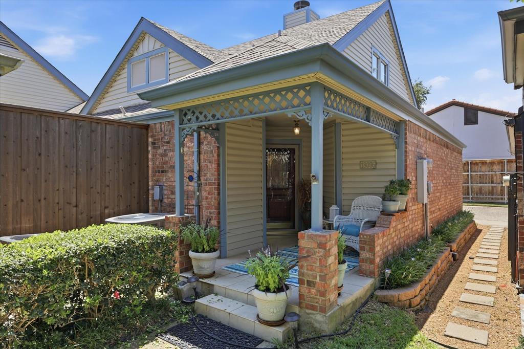 Looking for a low maintenance home in North Dallas with easy access to work, travel, shopping, dining, and entertainment and PLANO ISD? Property qualifies for DOWNPAYMENT ASSISTANCE and REVERSE MORTGAGE OPTIONS. This updated 2 bedroom, 2 bath garden home in Bent Tree Gables offers 1,083 square feet of smart, comfortable living near the Dallas North Tollway and President George Bush Turnpike. The desirable split bedroom floor plan creates flexible space for guests, shared living, or a private home office. Step into a bright, open living area with soaring vaulted ceilings, recessed lighting, and a cozy wood burning fireplace. The kitchen offers generous cabinet storage, a pantry, and a sunny breakfast nook. Both spacious bedrooms include walk in closets, updated ensuite baths, and access to private outdoor spaces. The upgraded bathrooms feature quartz countertops, updated tubs and surrounds, a frameless shower door, modern hardware, and chair height commodes. Solar window screens and a durable vinyl fence add comfort and easy upkeep. Outside, two private courtyards offer peaceful spots for morning coffee, gardening, or outdoor dining. The attached garage includes a full size laundry area, and the washer and dryer convey. HOA maintained grounds help make daily life simple. Enjoy convenient access to Addison, The Shops at Legacy, Legacy West, Stonebriar Centre, Arbor Hills Nature Preserve, medical centers, DART transit, Galleria Dallas, Downtown Dallas, DFW Airport, Dallas Love Field, and The Star. Located in Plano ISD, this turnkey North Dallas home puts comfort, privacy, and convenience in one place. Schedule your private showing today and come see it for yourself.