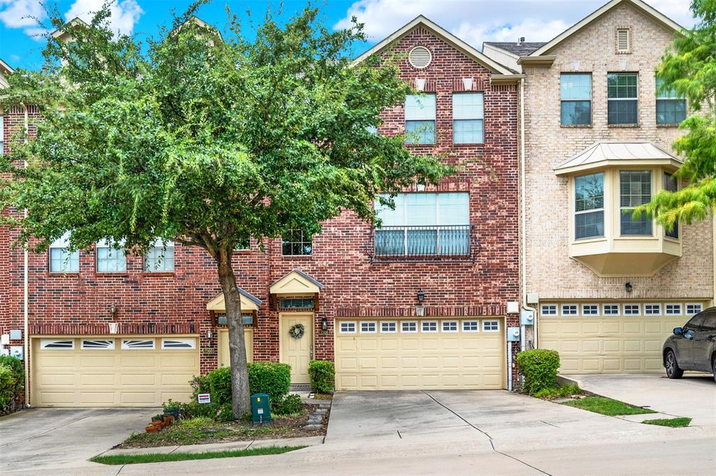 Welcome to 2556 Chambers Drive, a captivating tri-level townhome offering space, flexibility, and a highly convenient Lewisville location. The first floor offers a versatile layout with a spacious living area, a half bath, and access to a private, fenced yard—perfect for relaxing or entertaining.

The second level is ideal for everyday living, featuring beautiful wood flooring, a well-appointed kitchen with stainless steel appliances and under-cabinet lighting, two expansive living spaces, and an additional half bath.

Retreat to the third floor, where you’ll find a generous primary suite complete with an en suite bath featuring a jetted tub and a custom walk-in closet with built-ins. Two additional bedrooms, a full bath, and a conveniently located laundry area complete this level.

Enjoy community amenities including a pool with bathrooms and grilling areas, plus ample guest parking. Ideally situated near shopping and dining, with easy access to Hwy 121, I-35, and DFW Airport, this home offers both comfort and convenience in one exceptional package.