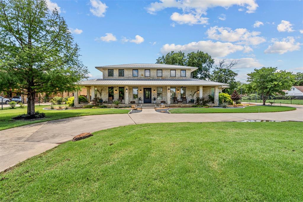 RARE OPPORTUNITY to own an exquisitely redesigned estate with 950 sqft Guest House on exclusive Dove Rd. Nestled behind a private gate, you’ll find a stunning hill-country inspired home with dreamy front porch drawing you in to find luxury finishes at every turn: gorgeous hardwoods, large windows, and designer selections throughout. Gourmet kitchen boasts sub-zero & viking appliances, quartzite, custom hood, modern inset cabinets with interior lighting, prep kitchen with wet bar & pantry. Custom sliders seamlessly open to the resort style backyard with mature trees, expansive outdoor living, sparkling pool and pasture spacious enough for a horse or tennis court. Primary suite is a sanctuary with remodeled bath, jacuzzi tub, fireplace & custom closet. Guest house offers a full kitchen, spacious living, bedroom, 1.5 bath & laundry; perfect for extended stays or multi-generational living. Enjoy the serenity of country living, just a short drive to shopping, dining & award winning schools!