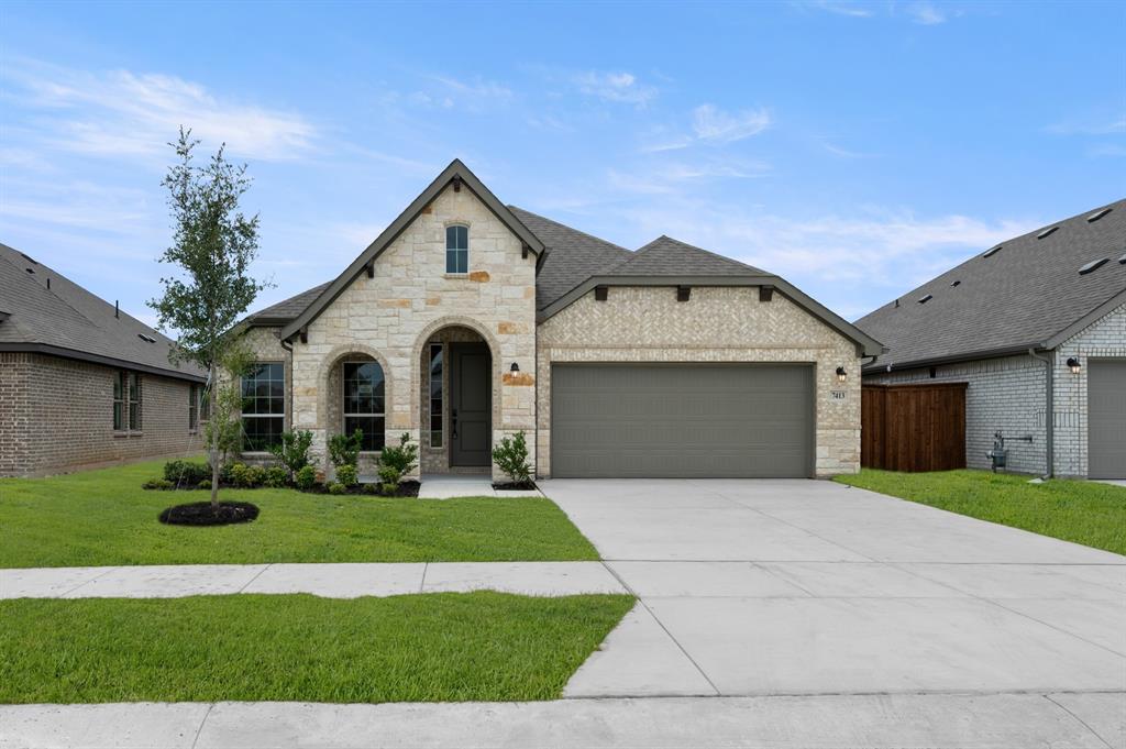 MLS# 21251582 - Built by Risewell Homes - Ready Now! ~ This beautifully designed home in Ponder offers a spacious and flexible layout that blends comfort, functionality, and modern living. The open-concept kitchen, family room, and breakfast nook create a bright, connected space ideal for everyday living and entertaining, complete with pendant lighting, exterior-vented cooking, and a cozy fireplace anchoring the family room. The private primary suite provides a relaxing retreat with a well-appointed bath and a large walk-in closet. Two additional bedrooms and a full bath are thoughtfully positioned for comfort and privacy. A dedicated home office and a separate flex space offer versatile options for work, study, hobbies, or quiet retreat. A covered patio, welcoming front porch, and functional utility room complete this well-rounded home.