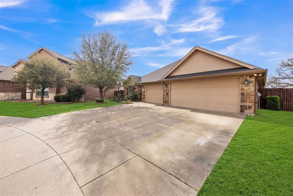 NO HOA & 2 primary bedroom suites on a cul-de-sac! Sitting across from Joshua Elder Elementary and less than a mile from Joshua High School, this 4-bedroom, 3-bath home checks every box for location, layout, and livability. Soaring 10-foot ceilings set the tone the moment you walk in, giving the entire home an open and spacious atmosphere. The second primary suite is privately positioned in its own wing — an ideal setup for multi-generational households, long-term guests, or an in-law arrangement that truly feels like home. Built with energy efficiency in mind, the home features spray foam insulation and a brand-new HVAC system installed in April 2025. The 3-car garage rounds out the package with room for vehicles, storage, and everything in between. When it's time to venture out, you're less than 2.5 miles from the Chisholm Trail Parkway for an easy commute, and just 8 miles from Burleson's shopping, dining, and entertainment options. Flexible. Efficient. Perfectly located. This one is ready to welcome you home!