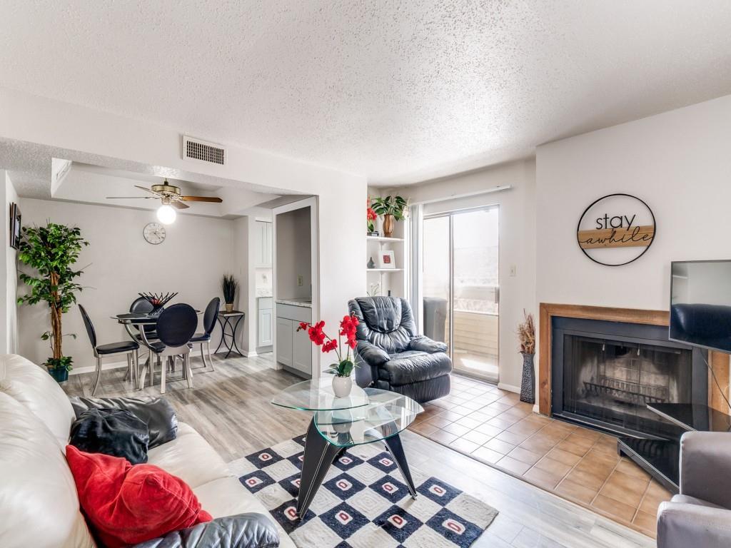 This beautifully updated 2-bedroom, 1-bath condo at Copperrun Condos offers the perfect blend of comfort, style, and convenience whether you’re a first-time buyer, downsizing, or looking for a turnkey investment. Step inside and you’ll immediately feel at home. The FRESH PAINT, laminate flooring, and natural light create a warm and inviting space, while the wood-burning fireplace adds that cozy touch for relaxing evenings. The galley kitchen features stainless steel appliances and flows seamlessly into the dining and living areas, perfect for everyday living or hosting friends. This second-floor unit offers added privacy and includes a private balcony with storage, ideal for enjoying your morning coffee or unwinding at the end of the day. The spacious primary bedroom features a large walk-in closet, and the home comes complete with full-size washer and dryer, refrigerator, and furnishings, truly move-in ready! Ideally located just minutes from NorthPark Center, the Sopac Trail, Texas Health Presbyterian Hospital, and the DART Rail, with easy access to US 75, Greenville Avenue, and Downtown Dallas, this well-maintained, gated community also features a sparkling pool and offers low-maintenance living in a prime Dallas location. Whether you’re looking for a low-maintenance lifestyle or a smart investment opportunity, this one checks all the boxes. It’s rare to find a condo this well-appointed, fully furnished, and in such a prime location!