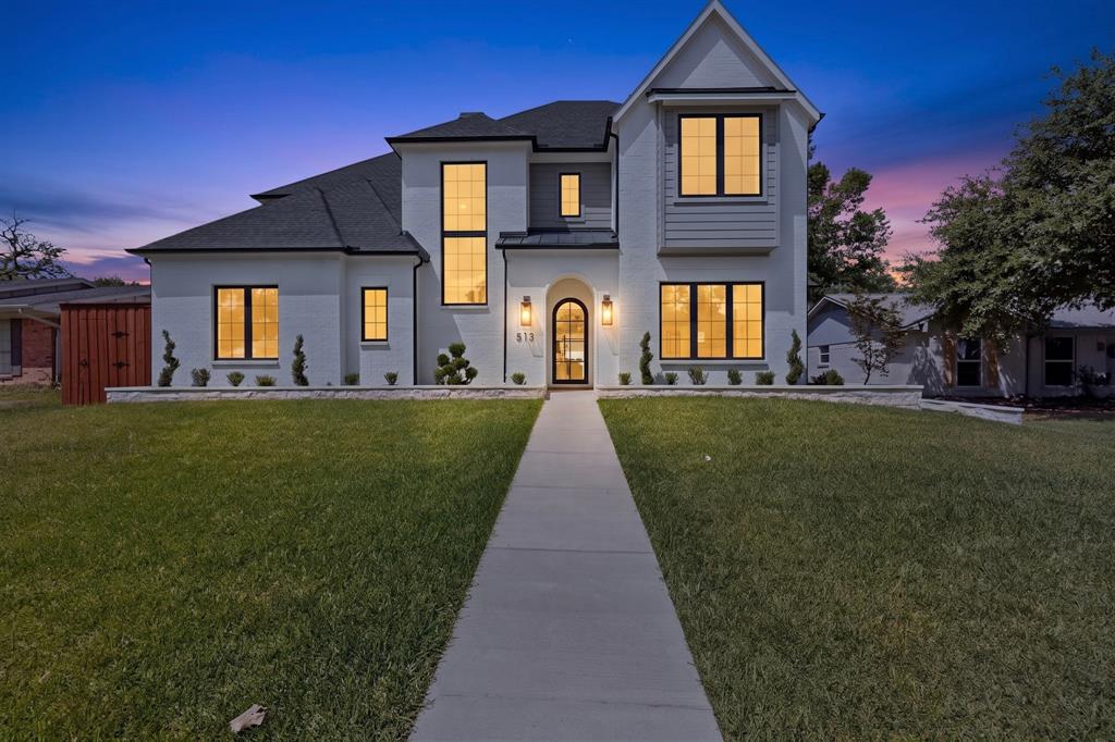 Striking new construction on an oversized lot in the coveted Canyon Creek community.  Thoughtfully designed and impeccably finished, this 5-bedroom, 5.2-bath home (five full, two half baths) blends timeless craftsmanship with an open, light-filled floor plan built for both everyday living and effortless entertaining.
Hand-stained white oak floors run throughout, setting a warm, sophisticated tone, while quartzite countertops, custom built-ins, and designer finishes elevate every space. The open-concept main level flows seamlessly from the gourmet kitchen and butler's pantry to generous living and dining area.  Upstairs, an expansive game room with custom built-in cabinetry and a fully wired media room create the ultimate space for movie nights and game days, complemented by a built-in desk ideal for study or working from home. A dedicated main-level office offers a quiet, polished retreat to focus.
All five bedrooms are spacious and private, each with its own ensuite bath offering comfort and flexibility for guests, a home office, or multigenerational living.
Outside, a large, level backyard provides plenty of room to play, garden, entertain, or design the outdoor living space you've always envisioned.   The backyard has plenty of room for a pool and play area. Ideally located in award-winning Richardson ISD, feeding to sought-after Canyon Creek Elementary and J.J. Pearce High School, and just minutes from premier shopping, dining, parks, and major commuter routes. Exceptional new-construction quality, custom character, and an unbeatable location