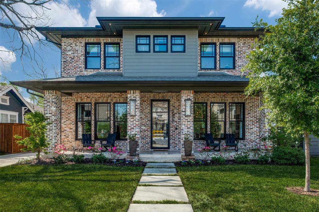 Custom built by Rosewood Custom Builders for the current owners in 2023, this thoughtfully designed Craftsman home sits in the heart of Vickery Place, just moments from Knox-Henderson & Lower Greenville, known for their restaurants, cafés, & neighborhood favorites. This stunning property offers 5 bedrooms and 5 bathrooms in the main house, plus separate living quarters above the garage complete with a bedroom & full bath—ideal for guests, a home office, or a creative studio. Step inside to an abundance of natural light, wide-plank white oak floors, expansive windows with custom treatments, & an open-concept floor plan.The chef’s kitchen is beautifully appointed with Wolf & SubZero appliances, custom cabinetry, a butler’s pantry with wet bar & beverage fridge, & an oversized walk-in pantry. A temperature-controlled wineroom adds a sophisticated touch, while the living area opens seamlessly to the outdoor entertaining spaces. The first floor also includes the home’s 5th bedroom (currently used as an office), a full bathroom, & a mudroom conveniently located off the side entrance.The primary suite is a private retreat featuring a spa-like bath with a soaking tub, custom wallpaper, walkin shower, dual vanities, & a spacious custom walkin closet with direct access to the laundry room. Upstairs, you’ll find 3 additional bedrooms, each with its own en-suite bath & large custom closets. 1 bedroom includes a custom Murphy bed & is currently used as a playroom. An upstairs family room provides additional flexible living space. Designed for entertaining, the outdoor area features an oversized covered patio with a fireplace & a generously sized backyard with lush green space. Additional highlights include automated lighting, a custom sound system, motorized shades, designer lighting, and numerous other upgrades throughout.Don’t miss the opportunity to own this exceptional, move-in-ready home in one of Dallas’s most desirable neighborhoods.