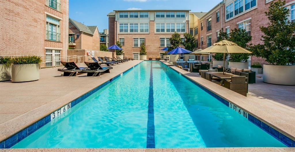 BEAUTIFULLY UPDATED.  Move in ready. - Incredibly well located in the HEART of Uptowns State Thomas District! Within steps of Klyde Warren, Griggs Park, Whole Foods, Katy Trail, McKinney Avenue Trolley, the Tollway, Downtown Dallas, Many Restaurants & Bars, Baylor Scott and White, Northpark, UT Southwestern, the Medical District, Dallas Love Field & DFW Airports. Comes with Under Ground Parking #117, and Storage # 147. Excellent wood style flooring, NO CARPET, and an open floor plan! Built-in microwave nice kitchen with expansive countertop - perfect for breakfast seating and entertaining. Large SS sink plentiful cabinetry with storage galore plus a pantry. Plenty of lights in the kitchen too. Custom closet system in primary master. Wonderful privacy in family room with treetop views and easy guest access and qjust steps from the sparkling pool with super easy access. The Belvedere provides 24-7 Concierge, Fitness Center, sparkling pool, Grills, & Gated Garage.  Showings are allowed from 9am and must finish by 7pm.  Condo is in the Uptown Dallas Public Improvement District. All condo owners must owner occupy for 24 months before any lease; 20% lease cap in effect. All leases must be at least a minimum of 12 months.
