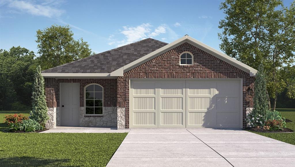 Brand-new D.R. Horton home in the Hills at Reunion community, located in Newark and within Northwest ISD! This well-designed one-story Diana floorplan, Elevation F, with an estimated Autumn completion, offers 3 bedrooms, 2 bathrooms, and a 2-car garage with a smart, functional layout. The open-concept living area seamlessly connects the family room, dining space, and kitchen—ideal for everyday living and entertaining.
The kitchen features quartz countertops, 30” painted cabinets, stainless steel appliances with gas range, a center island, and a walk-in pantry.
The private primary suite is tucked toward the back of the home and includes an en-suite bath with dual quartz vanities, a walk-in shower, and a spacious walk-in closet. Two secondary bedrooms share a full bathroom. Luxury vinyl plank flooring extends through main living areas and wet zones. A covered patio provides the perfect outdoor space for relaxing or entertaining. Built with energy-efficient construction and equipped with America’s Smart Home Technology. Exterior features include full landscaping, sprinkler system with rain sensor, privacy fencing, and more.
Conveniently located near Eagle Mountain Lake, Texas Motor Speedway, Tanger Outlets, and Alliance Town Center for shopping, dining, and entertainment.