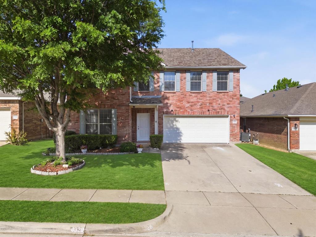 $5,000 FLOORING ALLOWANCE OR CONCESSION FOR BUYING DOWN RATE. 
Spacious and inviting 4-bedroom, 2.5-bath home in highly sought-after Keller ISD offering a functional layout and great everyday living. The oversized primary suite provides a true retreat with a large bedroom and an ensuite bath featuring a garden tub, separate shower, and ample space to unwind. The open concept kitchen flows seamlessly into the living area and includes a breakfast bar, ceramic tile flooring, and plenty of room for gathering and entertaining. The living room features a cozy brick hearth fireplace and is filled with natural light throughout. This home is prewired for a home theatre setup, making it easy to create the perfect media or game space. Secondary bedrooms are generously sized, offering flexibility for family, guests, or a home office. Step outside to a covered patio ideal for relaxing evenings or weekend get-togethers. Conveniently located near shopping, dining, and major highways, this home combines comfort, space, and location in one solid package.