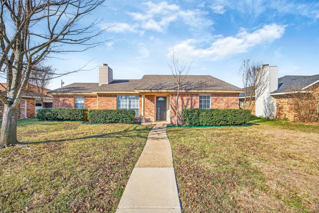 Welcome to 2709 College Park Drive, located in an established Rowlett neighborhood. This single-story home offers three bedrooms and two full bathrooms with a functional open layout ideal for everyday living. The spacious living area flows into the dining space and kitchen, creating a comfortable setting for entertaining. The primary suite features an ensuite bath and ample closet space. A generously sized backyard provides room for outdoor gatherings, gardening, or future customization. The home also features a brand-new roof, offering added peace of mind for the next owner. Conveniently located near schools, shopping, dining, and major highways, this home offers both comfort and accessibility.