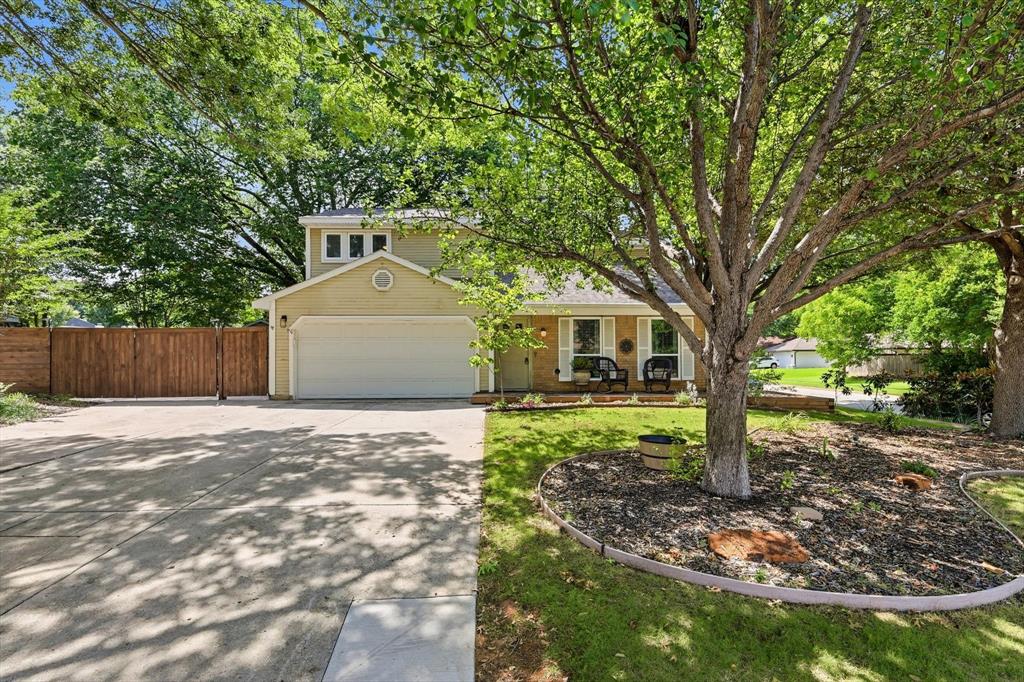 Welcome home to this beautifully maintained Flower Mound property where pride of ownership shines throughout.  Situated on a desirable corner lot, this home is filled with custom touches and thoughtful updates that make it truly special.  

The updated kitchen is the heart of the home, featuring a marble backsplash, large basin sink, open shelving, shiplap walls, and a stunning white tongue and groove ceiling that adds warmth and character.  Luxury vinyl plank flooring extends throughout the downstairs living areas, creating a cohesive and stylish look.

The spacious primary suite offers an updated bathroom with a large walk-in shower and new vanity while the half bath showcases designer details including shiplap walls, marble backsplash, custom wood shelving and a tongue and groove pine ceiling.  

Additional upgrades include replacement windows (2016), a new electrical panel, and numerous custom finishes throughout the home.  Outdoor enthusiasts will appreciate the oversized backyard with room for boat or RV parking, a 50-amp RV outlet, and an additional electrical box with two 20-amps ready for use.  The home is also generator-ready with an exterior generator connection and transfer disconnect switch installed at the electrical panel for added peace of mind.  

Enjoy relaxing on the welcoming front deck and take advantage of the large backyard space with endless possibilities.  This is a home that has been lovingly cared for and thoughtfully improved, ready for it's next owners to enjoy.  NO HOA.  Call to schedule your private showing today!

Buyer's Agent or Buyer to verify all information including, but not limited to, room sizes, schools, all MLS data, etc.