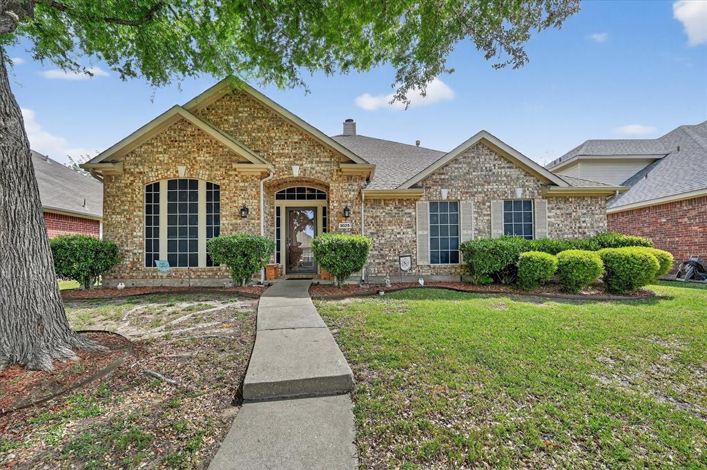 Welcome to this beautifully maintained single-story home in the highly desirable Eldorado Heights community in McKinney. Offering 3 bedrooms, 2 full bathrooms, and a thoughtfully designed layout, this home combines comfort, functionality, and style. The spacious living area features a cozy gas fireplace and abundant natural light, creating the perfect space for relaxing or entertaining. The kitchen is a standout with granite countertops, a center island, pantry, and ample cabinetry, seamlessly connecting to both a breakfast nook and a formal dining area. A dedicated office provides flexibility for working from home or a quiet retreat. The private primary suite is generously sized and features an ensuite bath complete with dual sinks, a garden tub, separate shower with body sprays, and a walk-in closet. Two additional bedrooms share a full bath and offer comfort and versatility for family or guests. Step outside to enjoy a beautifully landscaped backyard with a covered patio—ideal for outdoor gatherings or peaceful evenings. Additional highlights include rear-entry garage access, a separate utility room, and mature landscaping with a sprinkler system. Located within McKinney ISD and close to shopping, dining, and major commuter routes, this home offers the perfect blend of convenience and charm. Don’t miss the opportunity to make this move-in ready gem your own!