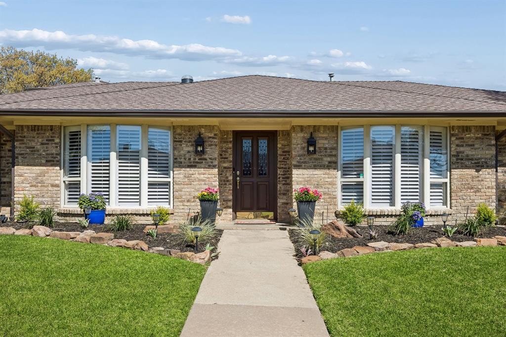 Welcome to an exceptional opportunity in Central Plano! Nestled in an established neighborhood with NO HOA, this home presents the perfect blend of charm, comfort, & functionality. Designed with entertaining & everyday living in mind, you are welcomed into an inviting foyer, highlighted by rustic yet elegant brick arches that create character while preserving an open, natural flow into the main living areas. The living room features a striking brick fireplace that complements the entryway. The adjoining dining room showcases a large bay window, creating a bright & pleasant setting for gatherings. A convenient pass-through bar leads to the kitchen, with lots of natural light, generous granite countertops, multiple pantries for ample storage, a breakfast area, & direct access to the side patio—perfect for indoor-outdoor entertaining. From two of the home’s four bedrooms, the expansive patio & pool areas can be accessed, offering another connection to the outdoor living spaces. The primary suite is a peaceful retreat, with an ensuite bath featuring a dual sink vanity & separate shower, designed to create a relaxing atmosphere. Down the hall, a tastefully remodeled bath includes a luxurious jetted tub & a vanity with plenty of storage. Upstairs, the game room offers endless possibilities— a media room, office, child’s play room, or private retreat. A convenient half bath ensures comfort without frequent trips downstairs. Step outside into the backyard oasis, complete with an inground pool, spacious patio areas for lounging & entertaining, & room for all your summer essentials; from BBQ grills to outdoor dining & gatherings. The pool equipment & separate hot tub convey with the home. This prime Plano location offers unbeatable convenience; it simply has everything needed to enjoy the best of North Texas living! Please review the TransactionDesk for offer instructions, the Seller’s Disclosure, etc. before submitting an offer. One Seller is a licensed Texas Realtor.