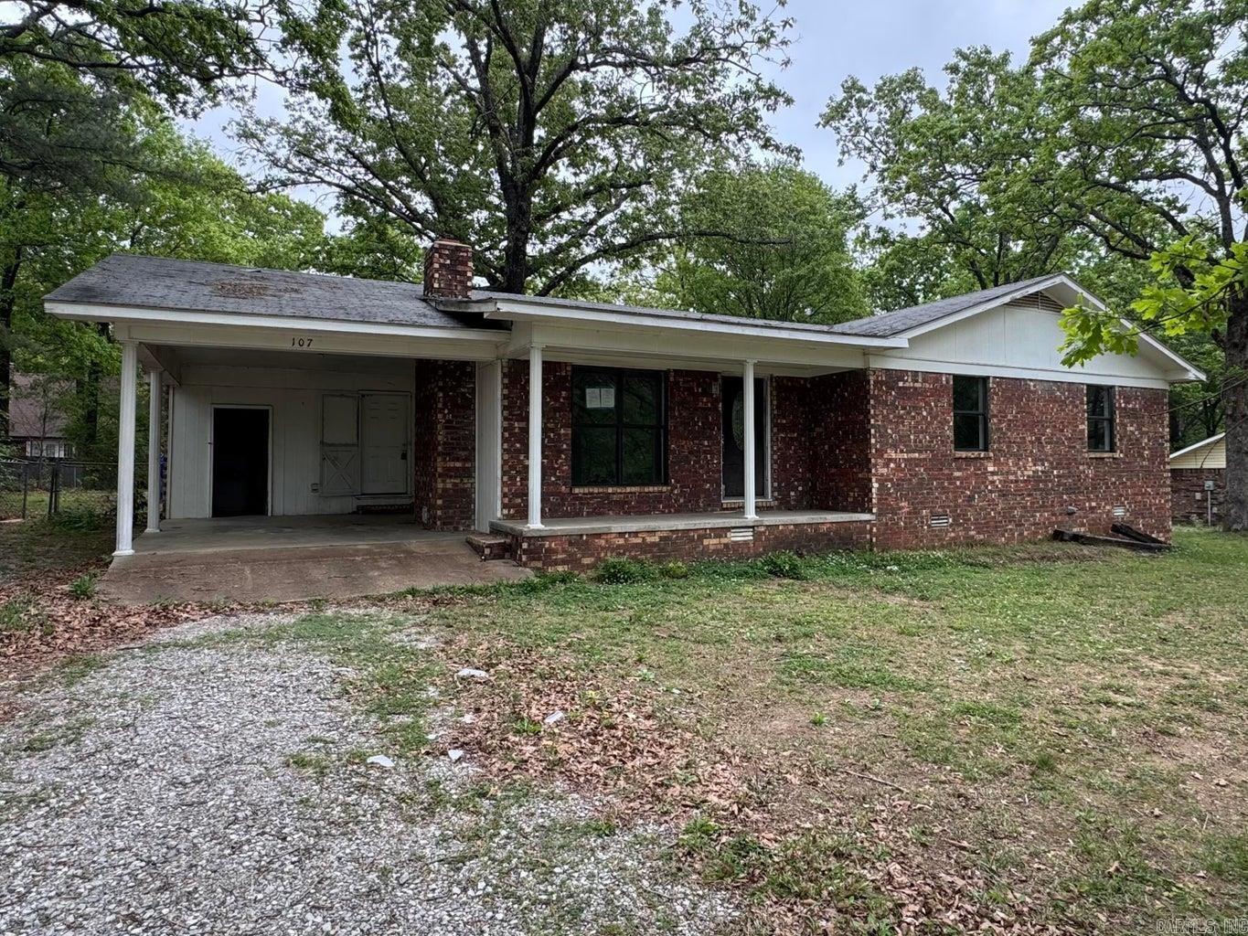 Lots of potential in this 3 bedroom/ 2 bath brick home in Southside! Home has large living room with brick fireplace with insert. Nice fenced backyard for enjoying the cookouts, friends, gatherings and fur babies! Property to be sold 'As Is'. Seller will not pay owners title policy at closing.