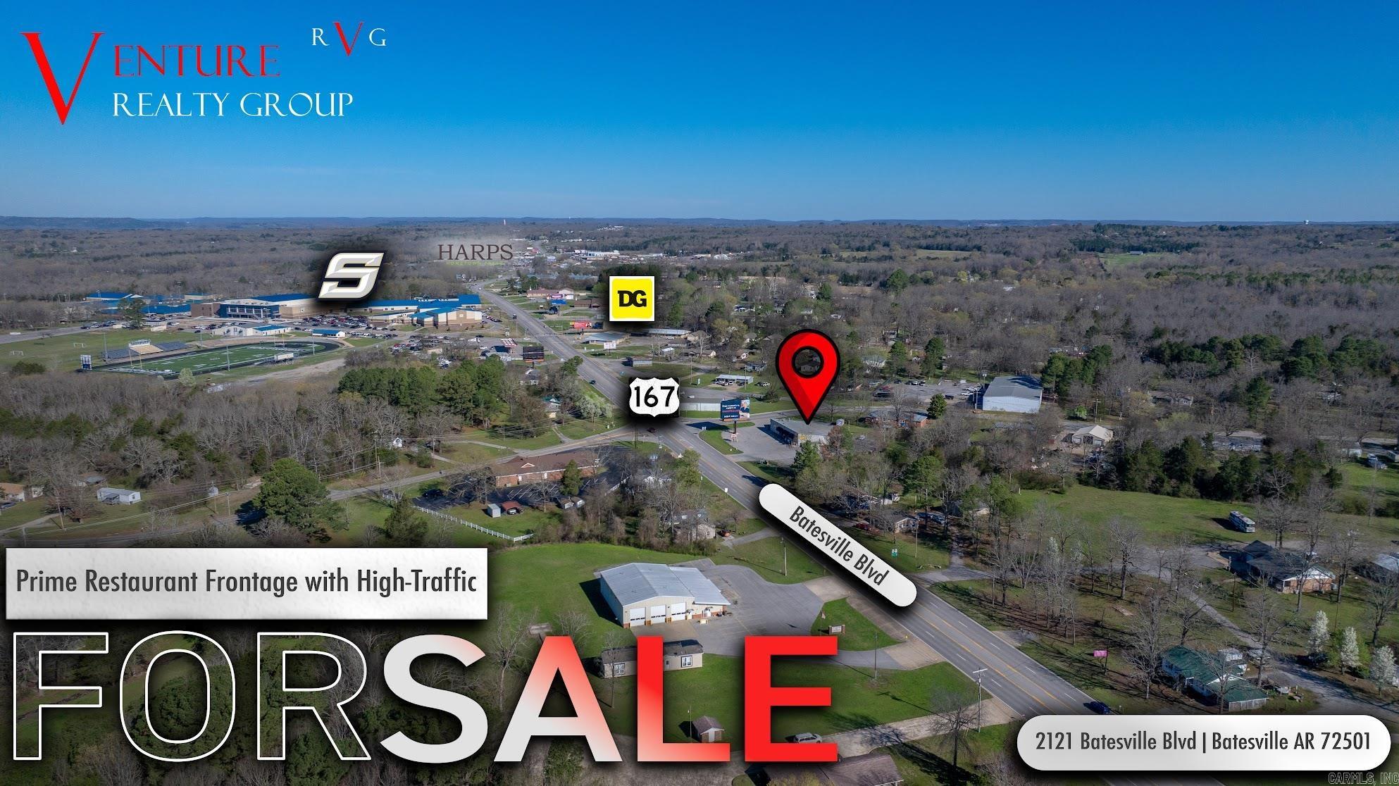 Welcome to a HIGH-VISIBLE TURN KEY COMMERCIAL PROPERTY, offering approx. 4,532 SQ. FT. situated on 1.70 M/L ACRES with HIGHWAY FRONTAGE and INGRESS FROM TWO HIGHWAYS. According to ARDOT, daily traffic is 15,000, creating strong traffic exposure for any business. Established in 2000, the property currently operates with TWO BUSINESS UNITS: a TOBACCO RETAIL STORE and TAXIDERMY OPERATION in one unit, the other side of the building has been leased in the past for a RESTAURANT and includes a DRIVE-THROUGH WINDOW, while still offering the potential to create THREE SEPARATE BUSINESS SPACES if desired. The restaurant side also features SPRAY FOAM INSULATION and several updates completed over the years. RESTAURANT EQUIPMENT MAY CONVEY, creating a POTENTIAL TURN-KEY OPPORTUNITY for someone. Possibilities of ADDING ANOTHER DRIVE-THROUGH WINDOW on the other unit is there. The property offers AMPLE PARKING IN BOTH THE FRONT AND REAR, on CITY WATER, and includes a BILLBOARD PROVIDING ADDITIONAL RENTAL INCOME. With EXCELLENT VISIBILITY, STRONG TRAFFIC COUNT, MULTIPLE ACCESS POINTS, AND INCOME POTENTIAL, POSITION YOUR BUSINESS WHERE VISIBILITY MATTERS--CALL TODAY!