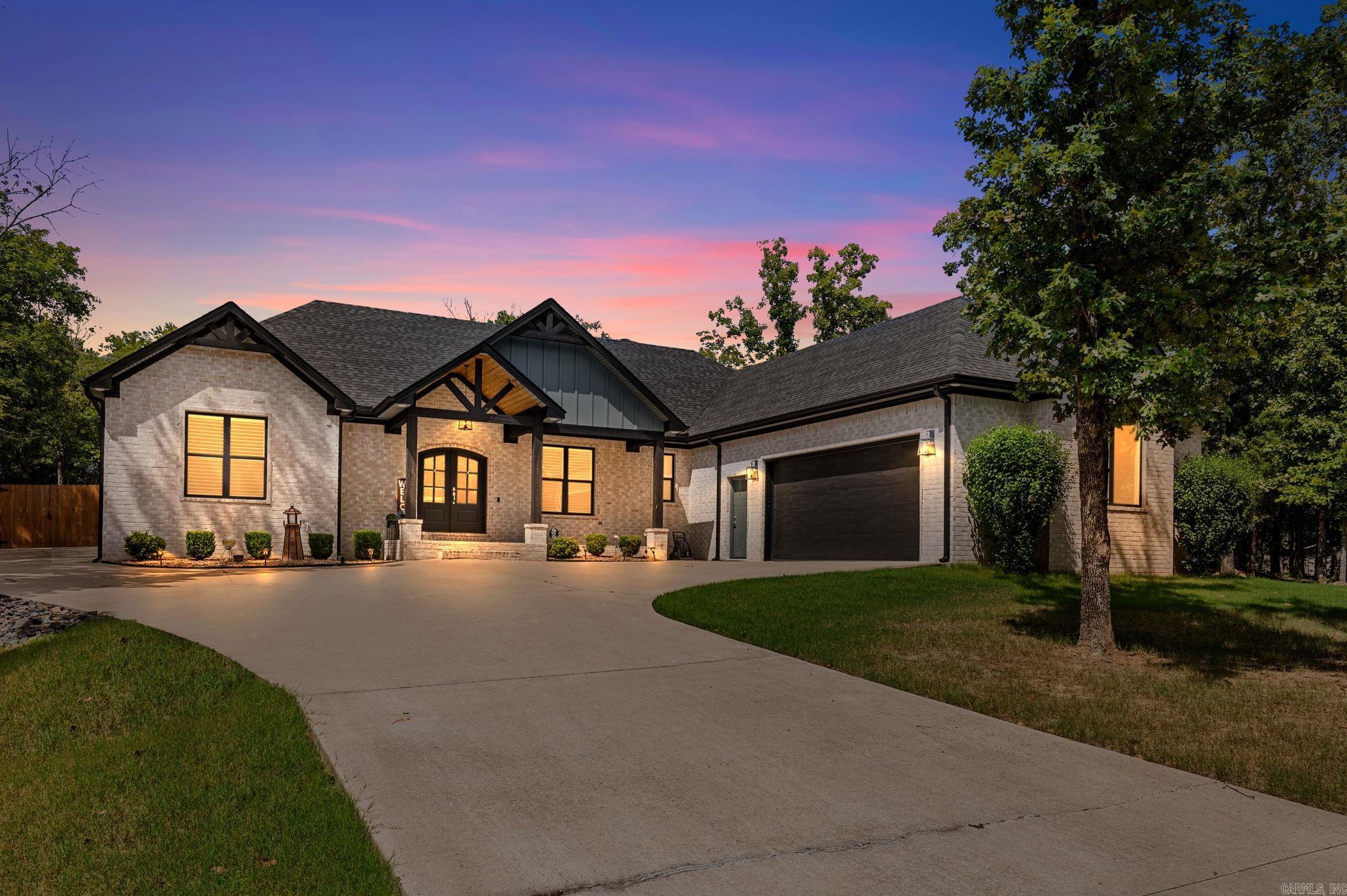 Better than new! This beautiful 4BR/3.5BA home, built in 2022, offers 2,882± SF on a level 1.01-acre lot in Valley Ridge Estates. The open floor plan features vaulted ceilings, quartz countertops, built-in cabinetry, a gas fireplace, and abundant natural light. The chef's kitchen includes a gas range, double ovens, large island, and walk-in pantry. The spacious primary suite offers a spa-like bath and oversized walk-in closet. Enjoy the screened porch overlooking the backyard, complete with an above-ground pool that conveys. Additional features include a side-entry garage, Low-E windows, fiber internet availability, and a great location convenient to shopping, dining, and Little Rock. Move-in ready and loaded with upgrades!