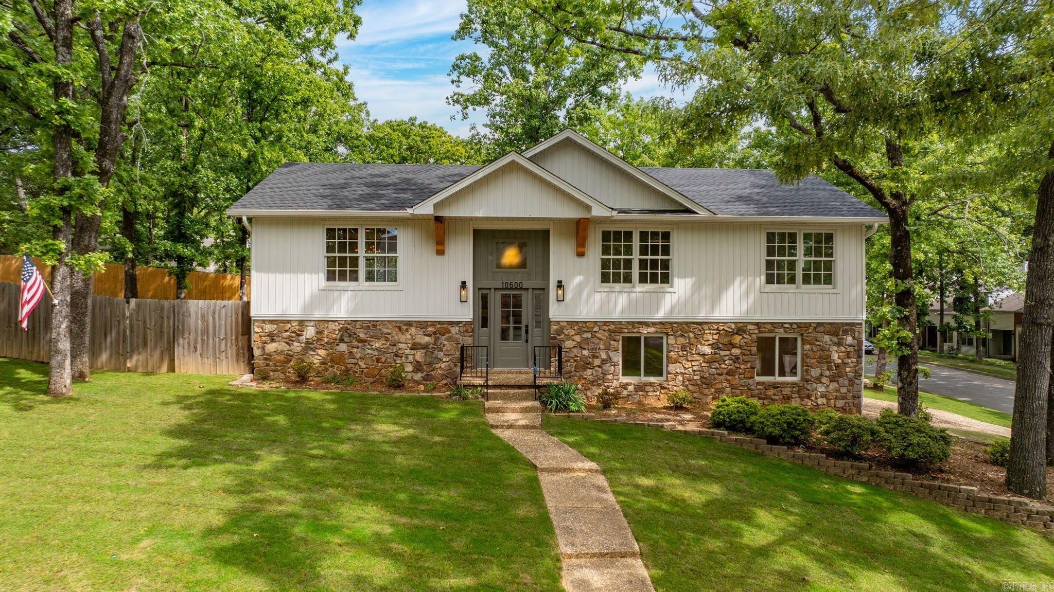 Looking for a home that feels brand new without giving up the charm of an established neighborhood? Welcome to this beautifully renovated home in Pleasant Valley! Taken down to the studs and completely rebuilt in 2025, this turn-key home offers the quality and style of new construction in one of Little Rock's most sought-after neighborhoods. Inside, you'll find 4 bedrooms, 3 bathrooms, a dedicated office, a game room, and a stunning new kitchen featuring Taj Mahal quartzite countertops, custom cabinetry, and all-new appliances. The spacious laundry room with built-ins adds everyday convenience and exceptional storage. Step outside to enjoy beautifully landscaped front and back yards, a brand-new deck, and a private backyard with endless possibilities—there's even room for a future pool, sports court, or your dream outdoor entertaining space. An automatic electric gate leads to a new two-car carport, adding both security and convenience. If you've been waiting for a truly move-in-ready home where every detail has already been done for you, this rare Pleasant Valley opportunity is one you won't want to miss.