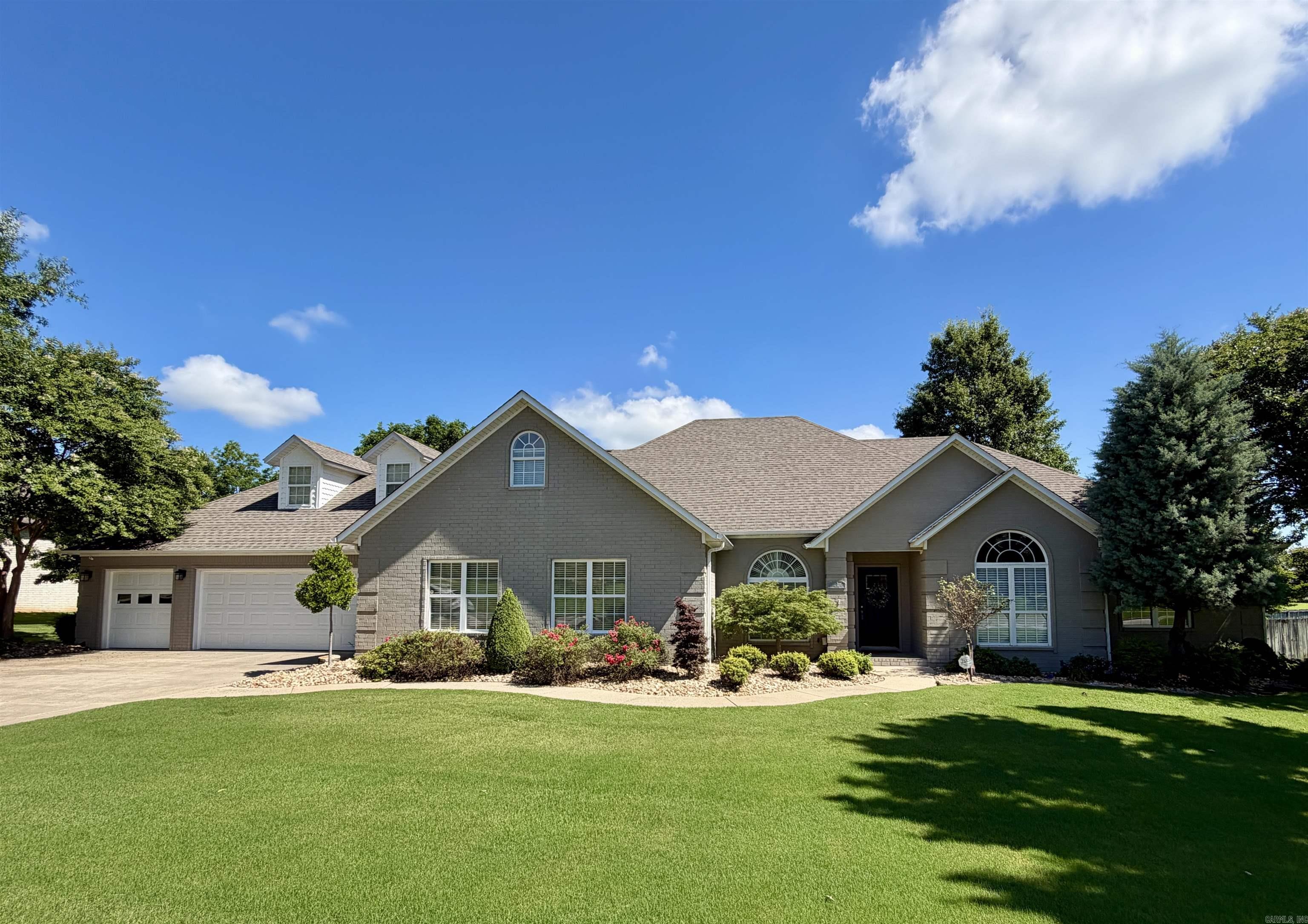 Welcome home to 3 Victor Drive in Hill Home Estates Subdivision. This beautiful home has it all!   With almost 3300 sq ft of living space this home features 5 bedrooms, 3.5 baths, a bonus area, large den with wet bar, 2 car garage with additional golf cart bay, a safe room, and so much more.  There are 4 BRs on the main level and a bedroom, bath and bonus room upstairs. The 0.54 acre privacy fenced and artfully landscaped yard with grilling porch and flagstone patio is perfect for outdoor entertaining.  See agent remarks.