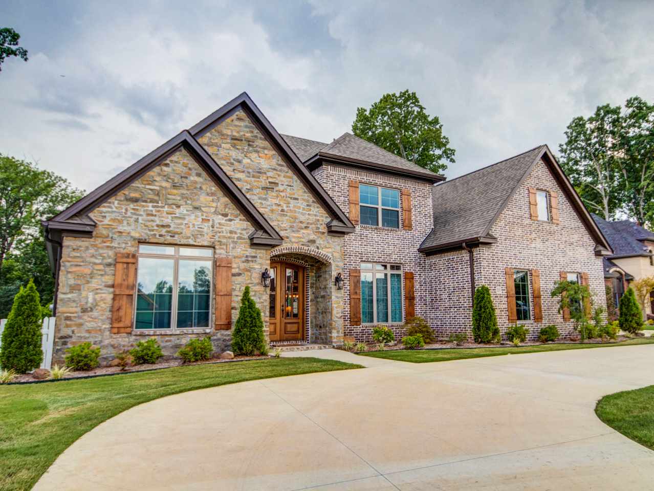 This home has an incredible open floor plan. The kitchen features a 5 burner gas range, a massive granite island, and double ovens. There has been about $30,000 worth of improvements done in this backyard that backs up to green space. You even have a view of pinnacle mountain in the fall/winter while you enjoy your gas fireplace under your covered porch. Hardwoods in the kitchen and living area. The master closet is to die for. The unfinished space upstairs could easily be finished out to be a 6th bedroom.