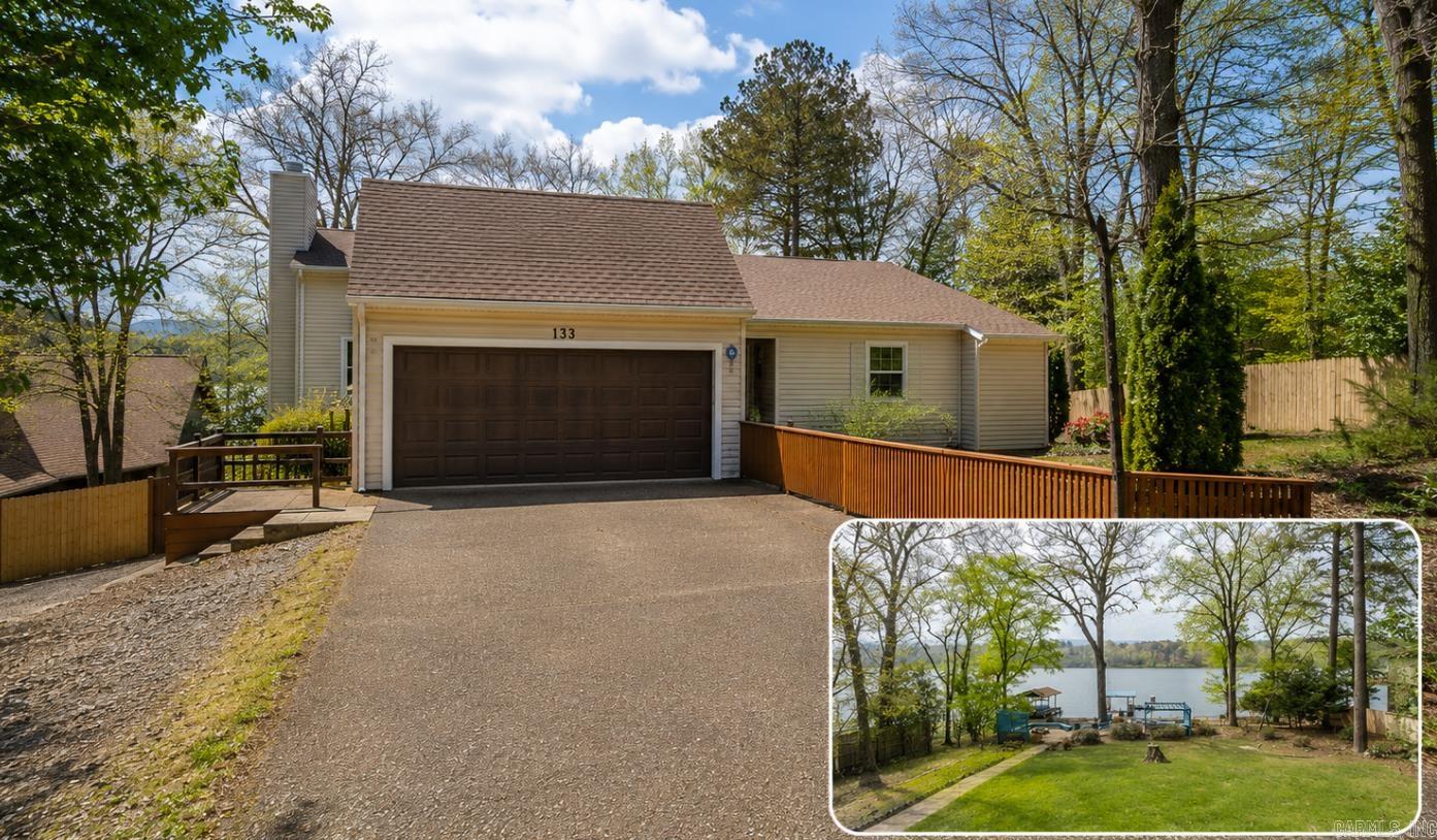 *Motivated Seller*Imagine the ultimate blend of lakefront luxury, energy efficiency, and passive income potential, all wrapped into one incredible property. Situated directly on Lake Hamilton and fed by the Mazarn, this 2,700± sq. ft. has been updated for modern living. The home offers peace of mind with a brand-new roof and fully paid-off solar panels. Inside, the main level is designed for both productivity and relaxation, featuring two spacious bedrooms, an office, a den, and a showstopping kitchen anchored by a massive quartzite island and professional-grade smart appliances. Added conveniences like a dedicated ice maker. The property’s versatility is truly unmatched thanks to the lower-level private suite. Currently operating as a VRBO, this space features its own kitchen, full bath, & separate locked entrance, making it the perfect setup for rental income, multigenerational living, or a guest retreat. Beyond the interior, the lifestyle continues at the water's edge with an expansive patio, fully fenced, covered floating boat dock, and two jet ski ramps. For reliability, the home features a whole-home generator. Spray foam insulation. No restrictions. Selling AS-IS