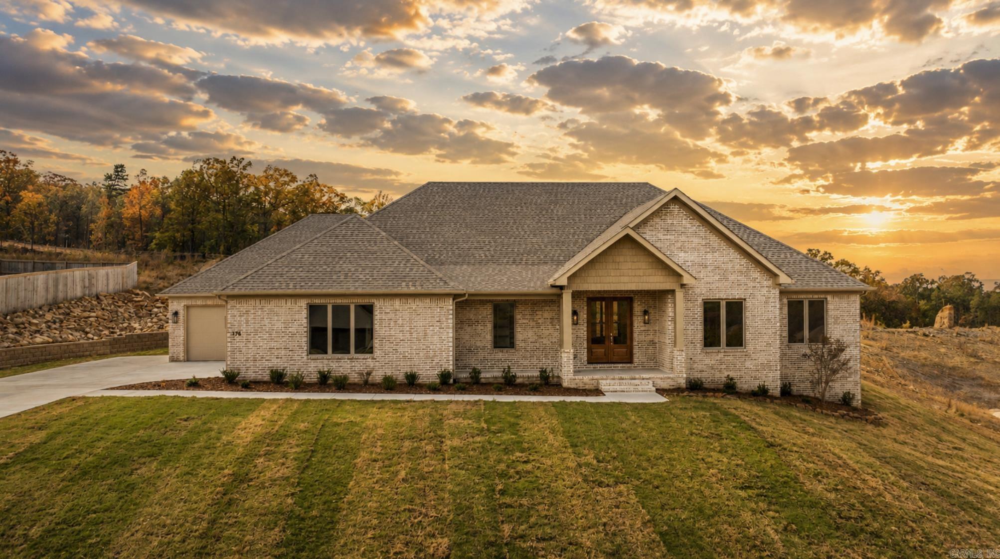 This is one of the best 4 bedroom single level floor plans with a 3 car garage that has ever been built. As you enter the home you are welcomed with an open floor plan and a beautiful view of your pack patio and back yard. The primary suite with two massive closets is totally separate from the other bedrooms and has a view of the backyard. The other 3 bedrooms are off of the right side of the home and are spacious. The front porch also has amazing views! We are excited for you to see if this home is for you. The builder is a well known builder and has been around for decades.