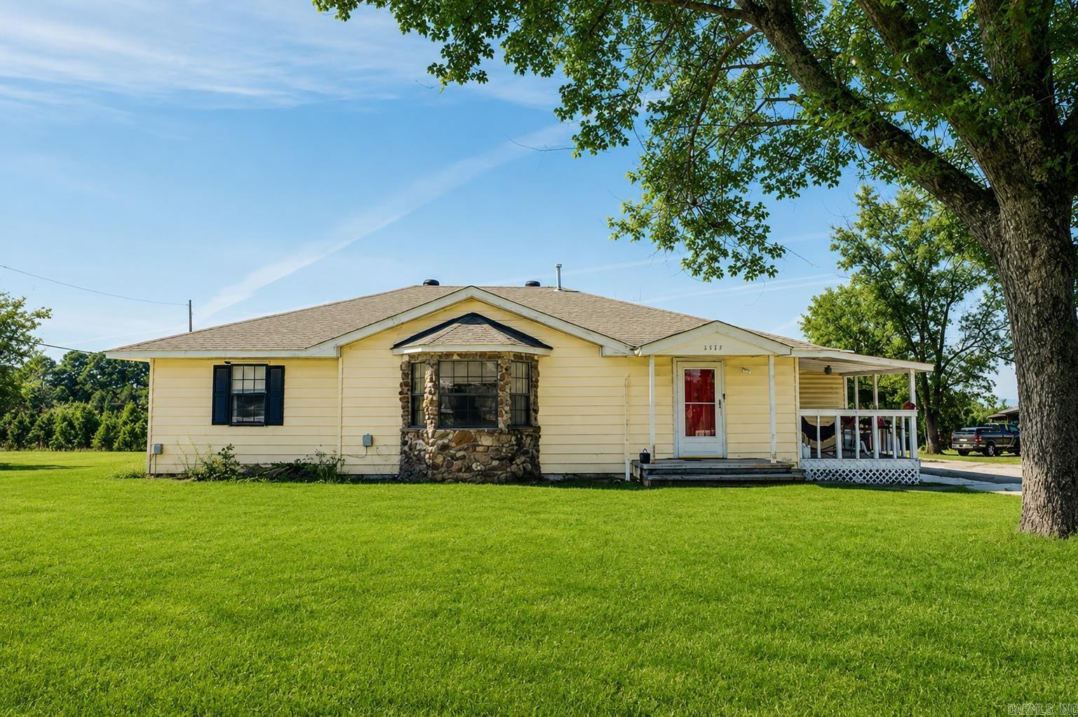 Scenic mountain views and peaceful country living on 5.5 acres of land! This charming 3-bedroom home is perfect for homesteaders and nature enthusiasts. The home showcases brand new floors, new interior HVAC, and several other updates making it move in ready- just waiting for your own personal touch. Will qualify for USDA-RD/FHA/VA loans! Located just 2.5 miles from the Ozark National forest and 25 minutes from I-40 and the conveniences of Morrilton, this property features a small livestock barn, an in ground storm shelter, and a fenced in back yard. You'll love the beautiful views of the Ozark foothills right outside your front door. Lots of land and no restrictions- the possibilities are endless!