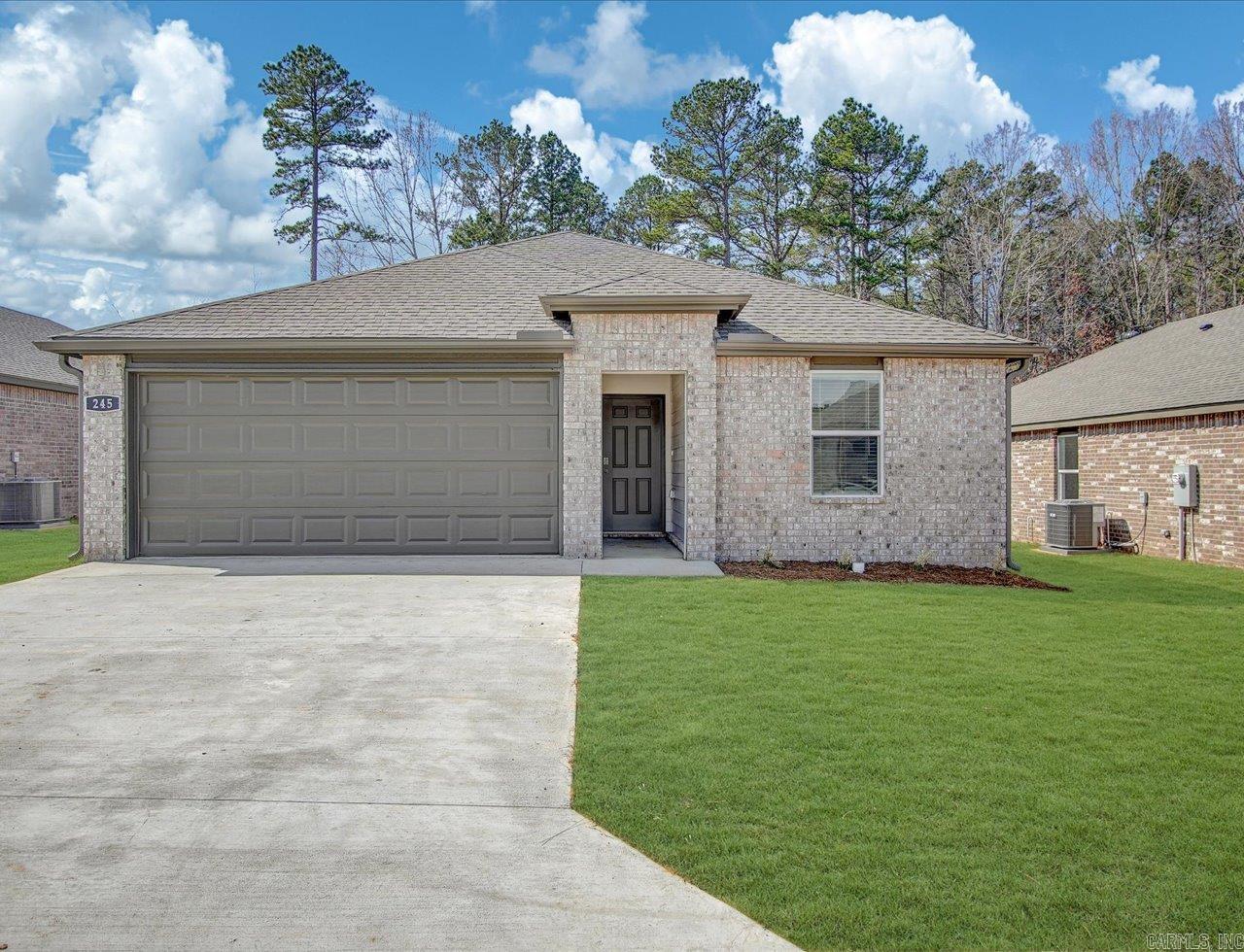 Charming Conway plan in Crescent Grove, located in North Little Rock, AR! These homes create a welcoming environment with an open floorplan, perfect for entertaining! Each single-story home features LVP throughout the common areas with carpet in bedrooms and closets. In the kitchen and bathrooms, you’ll find beautiful quartz countertops. Each home will feature 4-sides brick with Hardie® siding per plan. These homes come with a programmable thermostat! 10-year limited Homebuyer’s Warranty! Photos may be stock photos, representative of plan only and may vary as built. Annual taxes is an estimate. HOA dues TBD.
